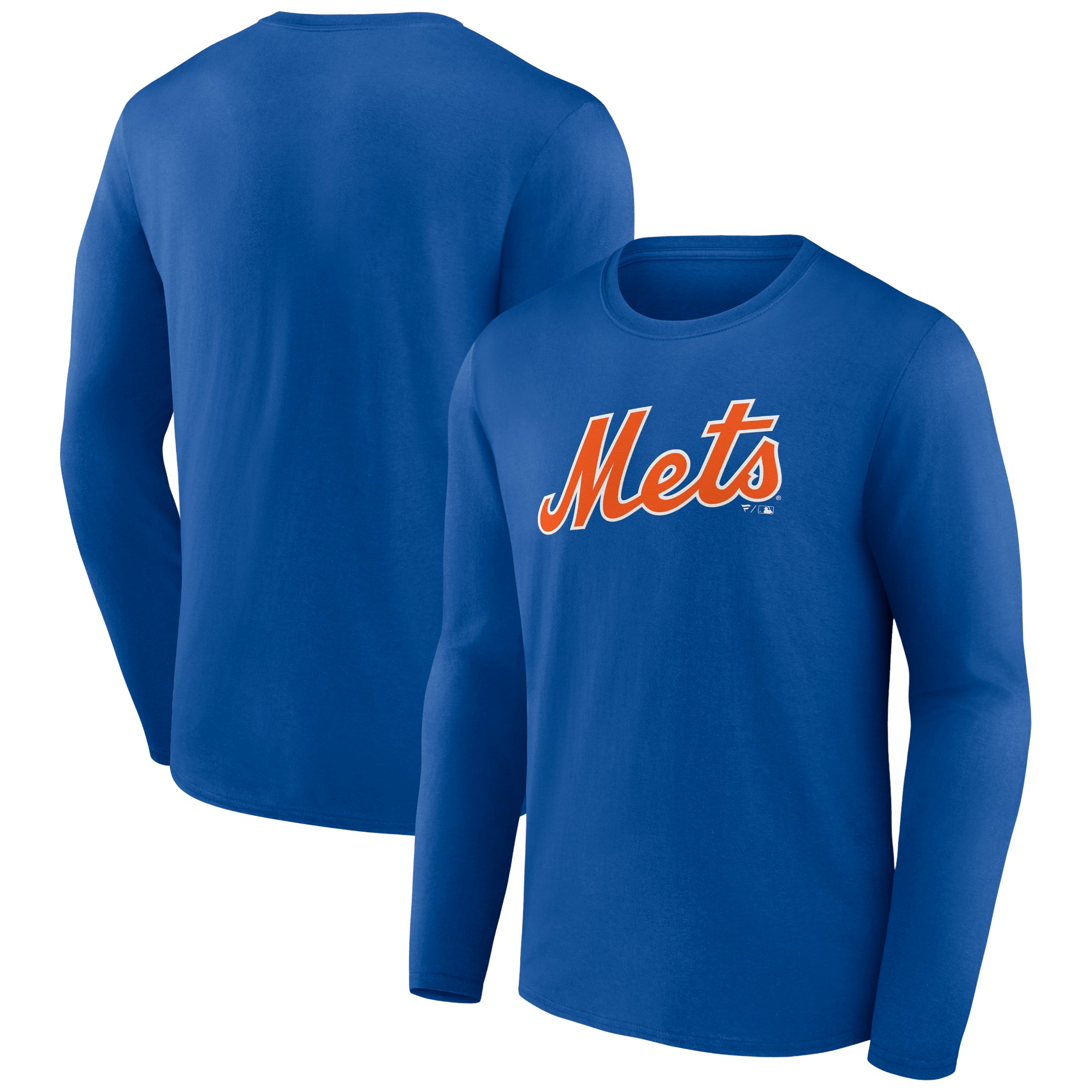 Men's Royal New York Mets Wordmark Long Sleeve T-Shirt