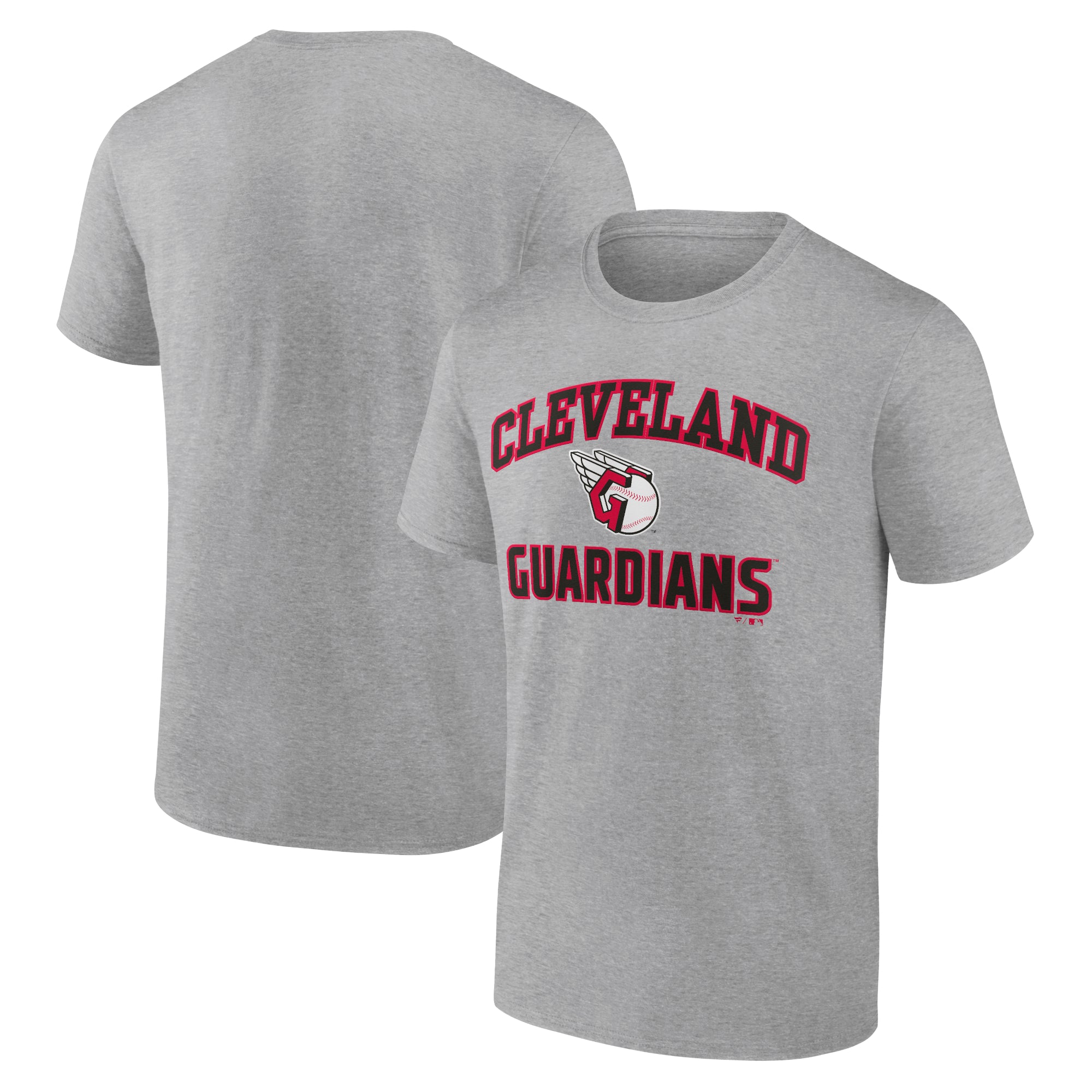 Men's Heather Gray Cleveland Guardians Heart and Soul T-Shirt