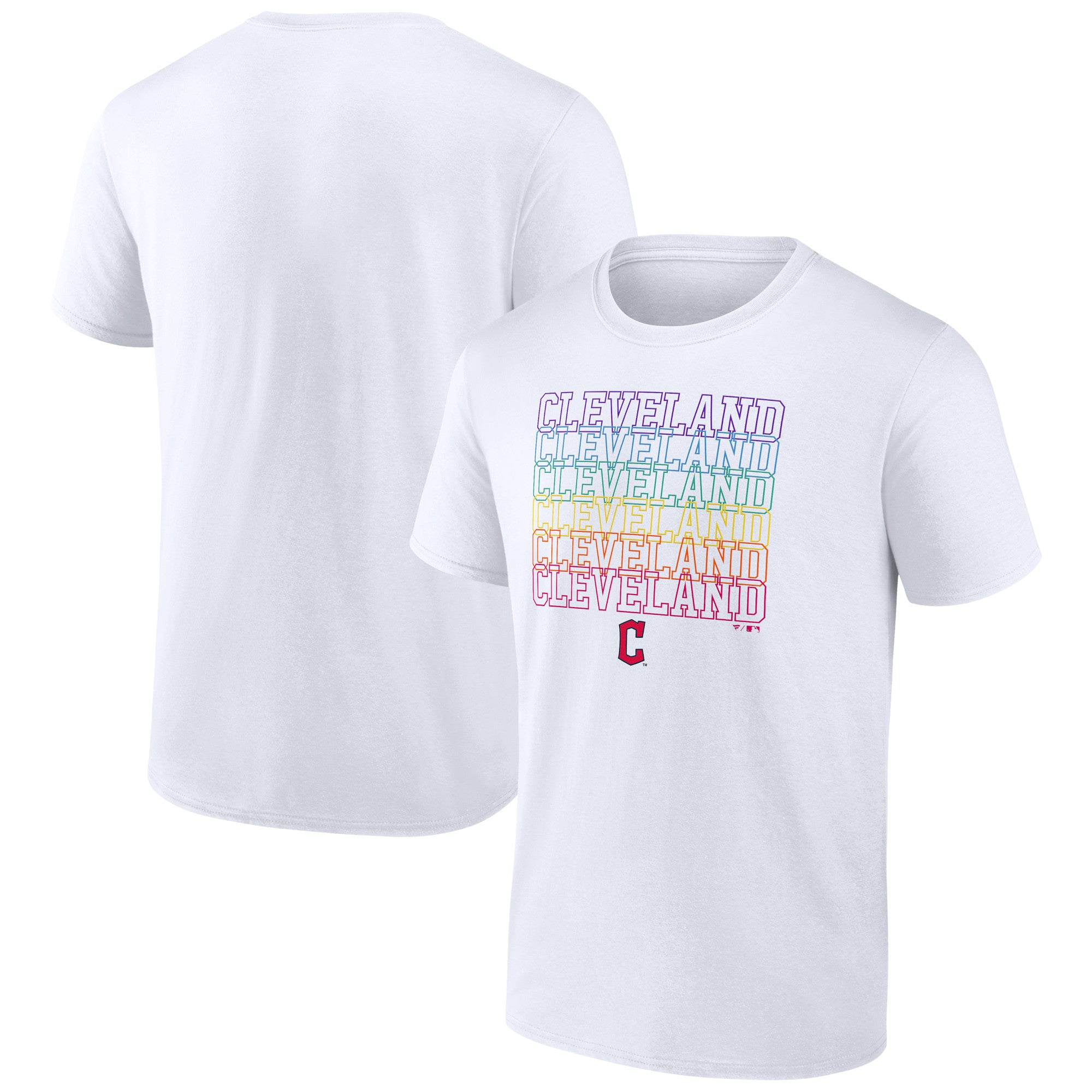 Men's White Cleveland Guardians City Pride T-Shirt