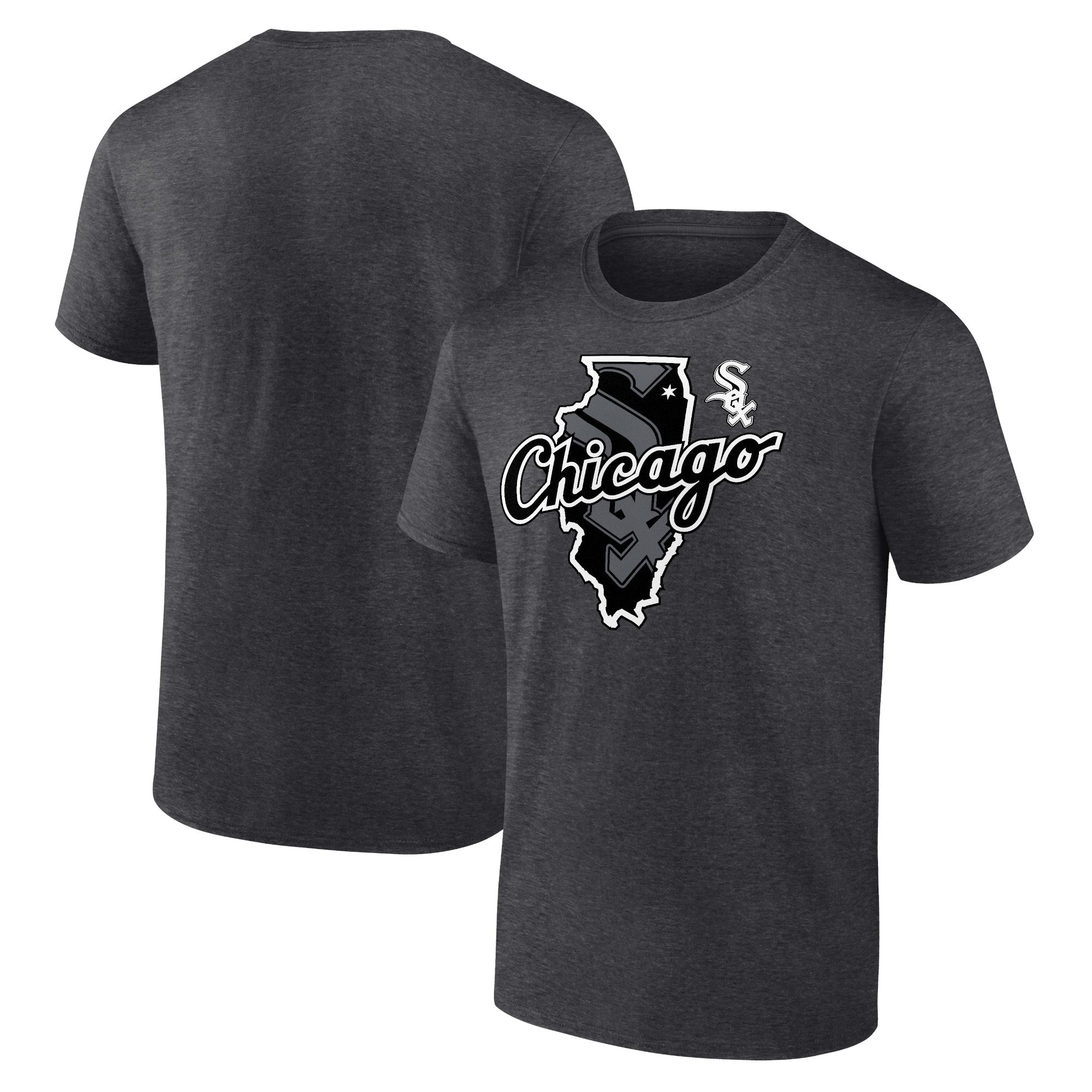 Men's Charcoal Chicago White Sox Sox State T-Shirt