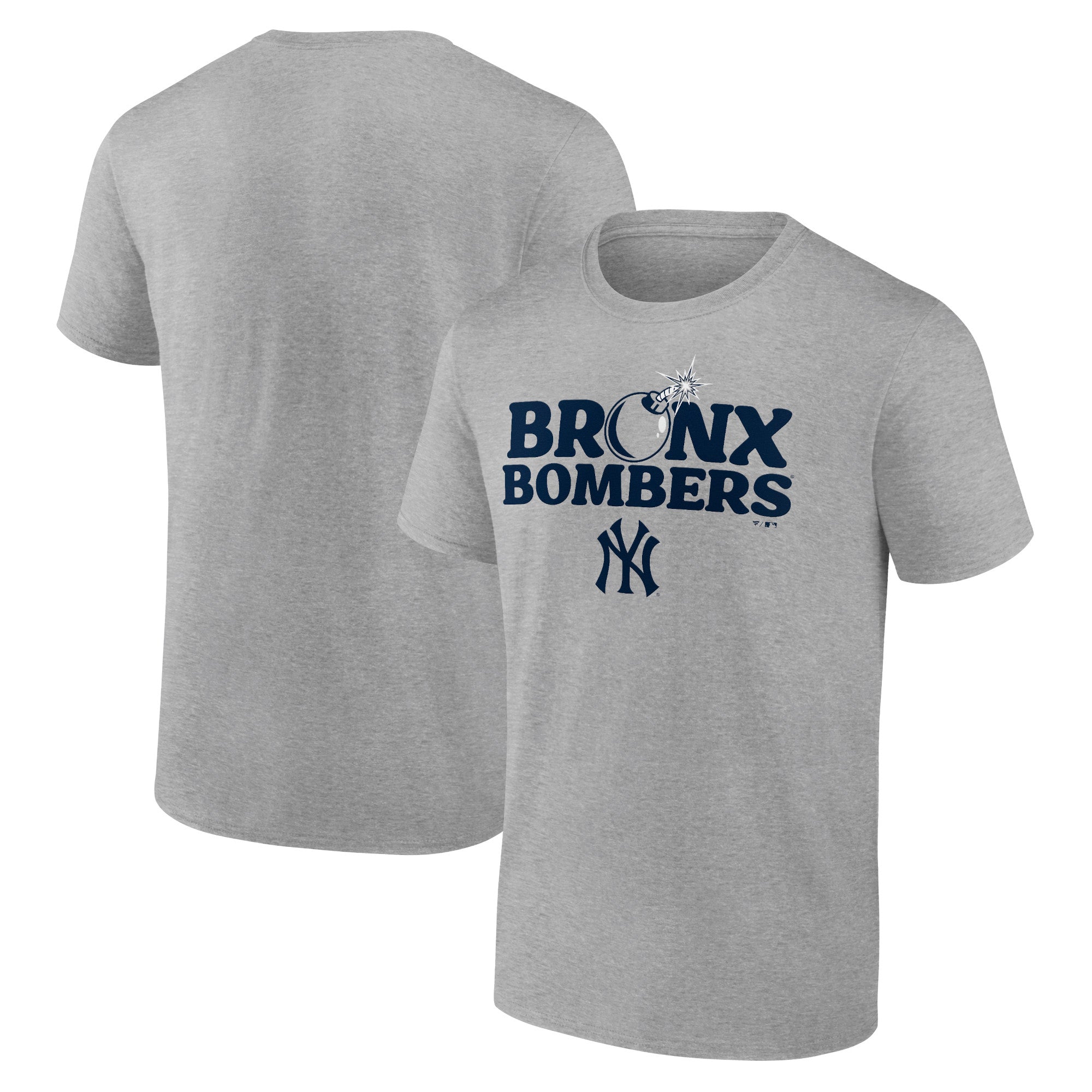 Men's Heather Gray New York Yankees Bronx Bombers T-Shirt