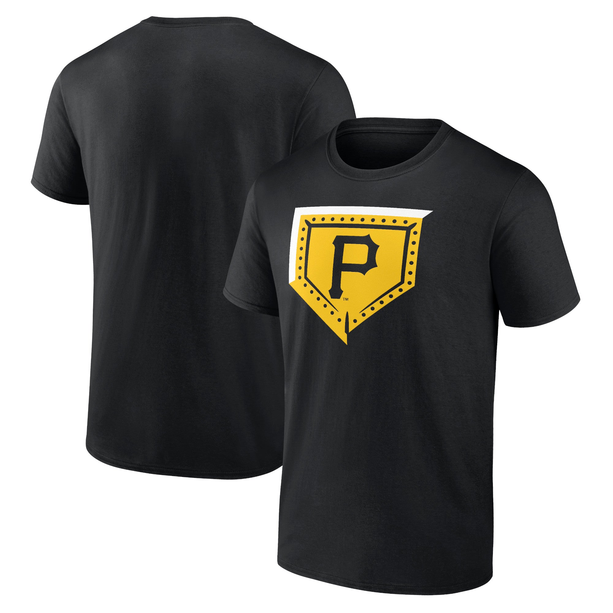 Men's Black Pittsburgh Pirates Steel Plate T-Shirt