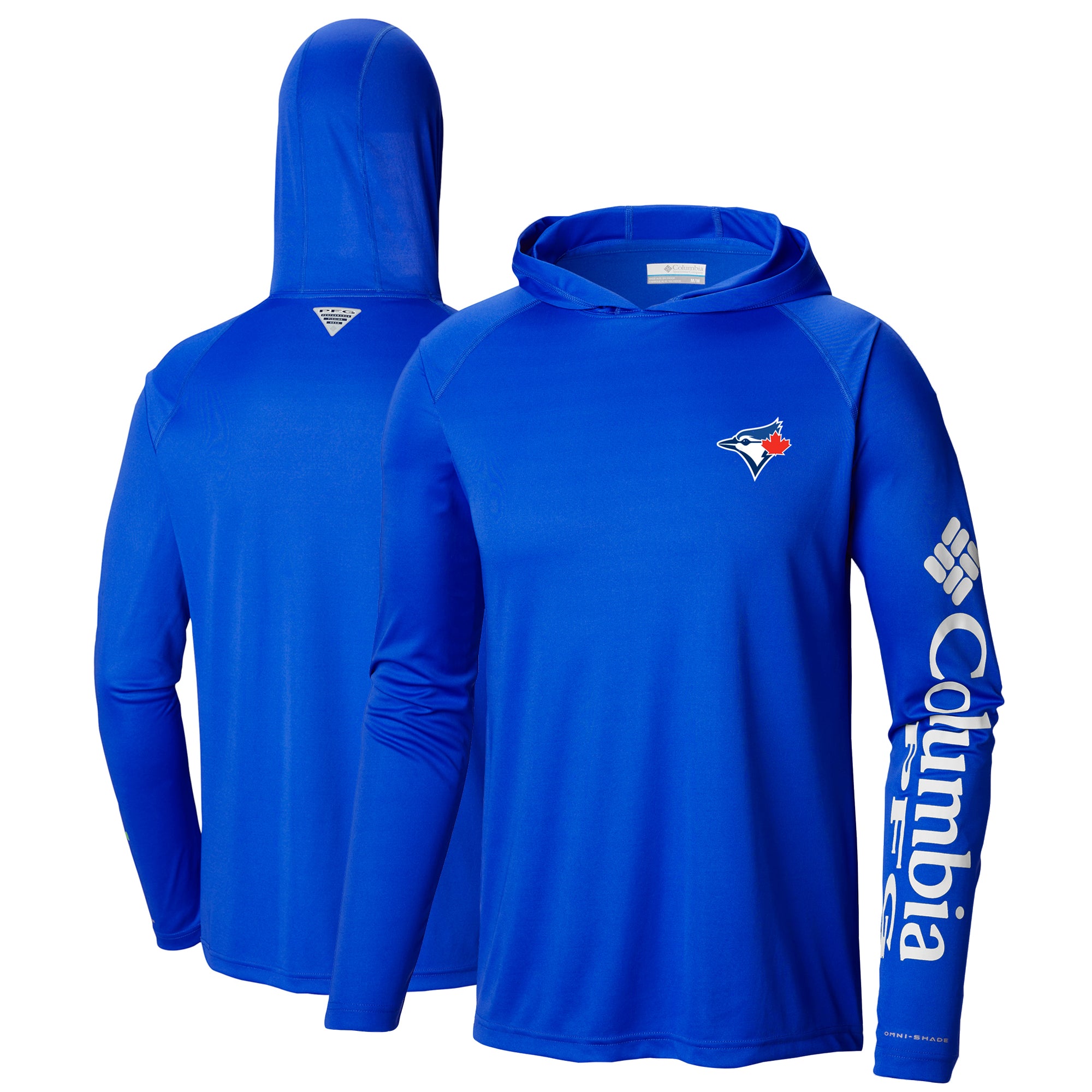 Men's Columbia Royal Toronto Blue Jays Terminal Tackle Long Sleeve Hoodie T-Shirt