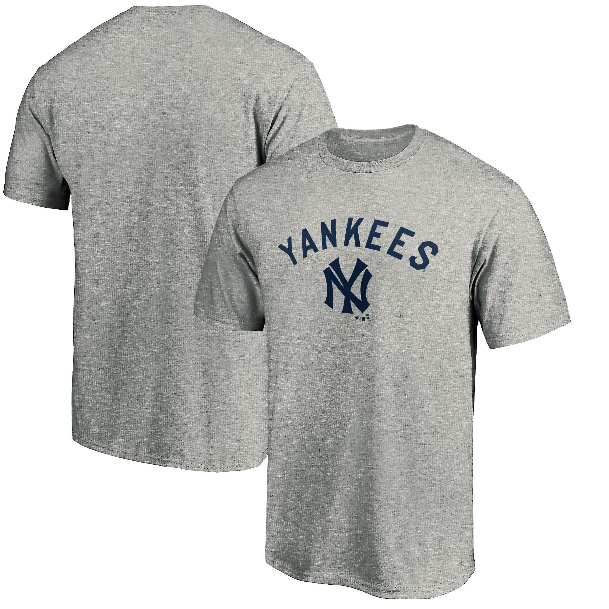 Men's Heather Gray New York Yankees Team Wahconah T-Shirt