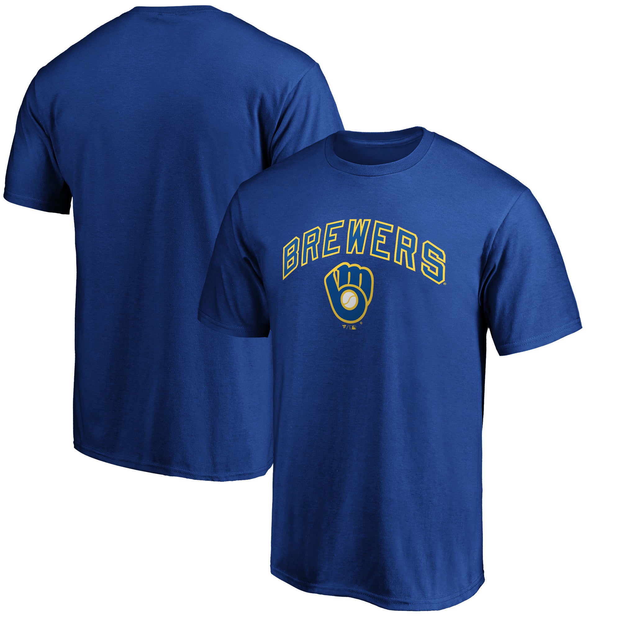 Men's Royal Milwaukee Brewers Team Cooperstown Collection Wahconah T-Shirt