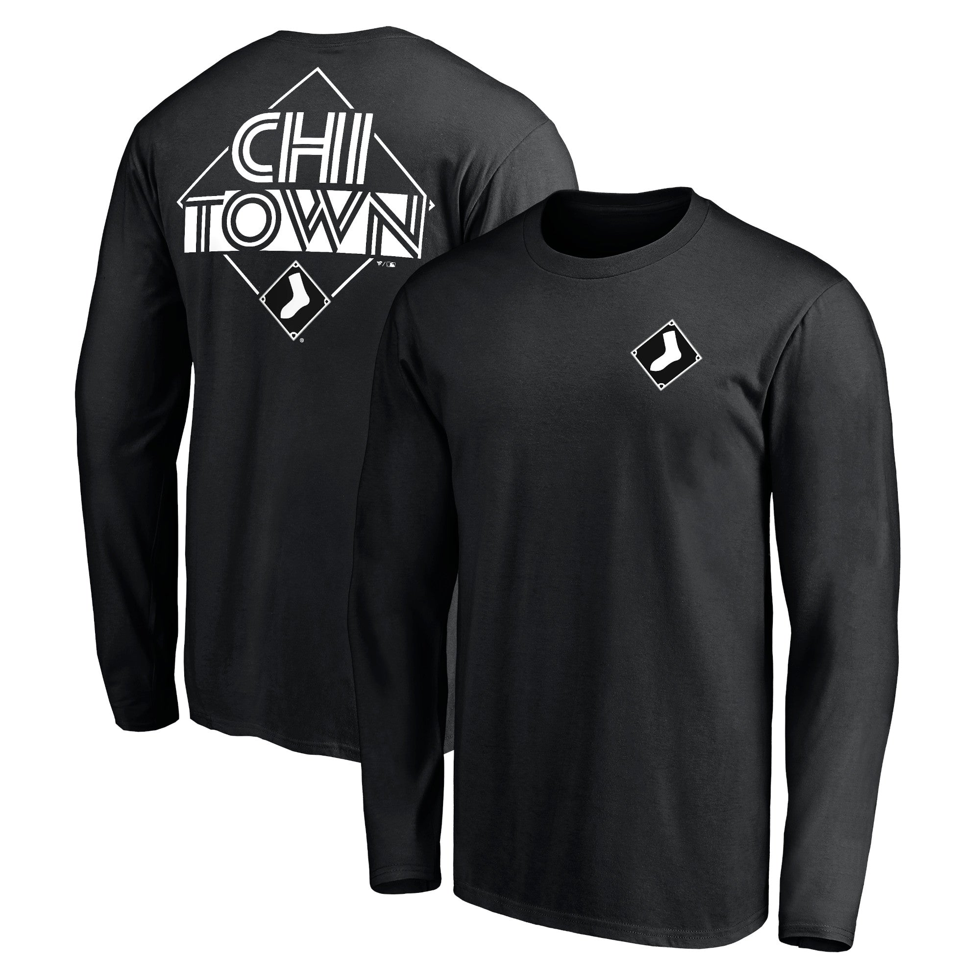 Men's Black Chicago White Sox Team Hometown Collection Chi Town Long Sleeve T-Shirt