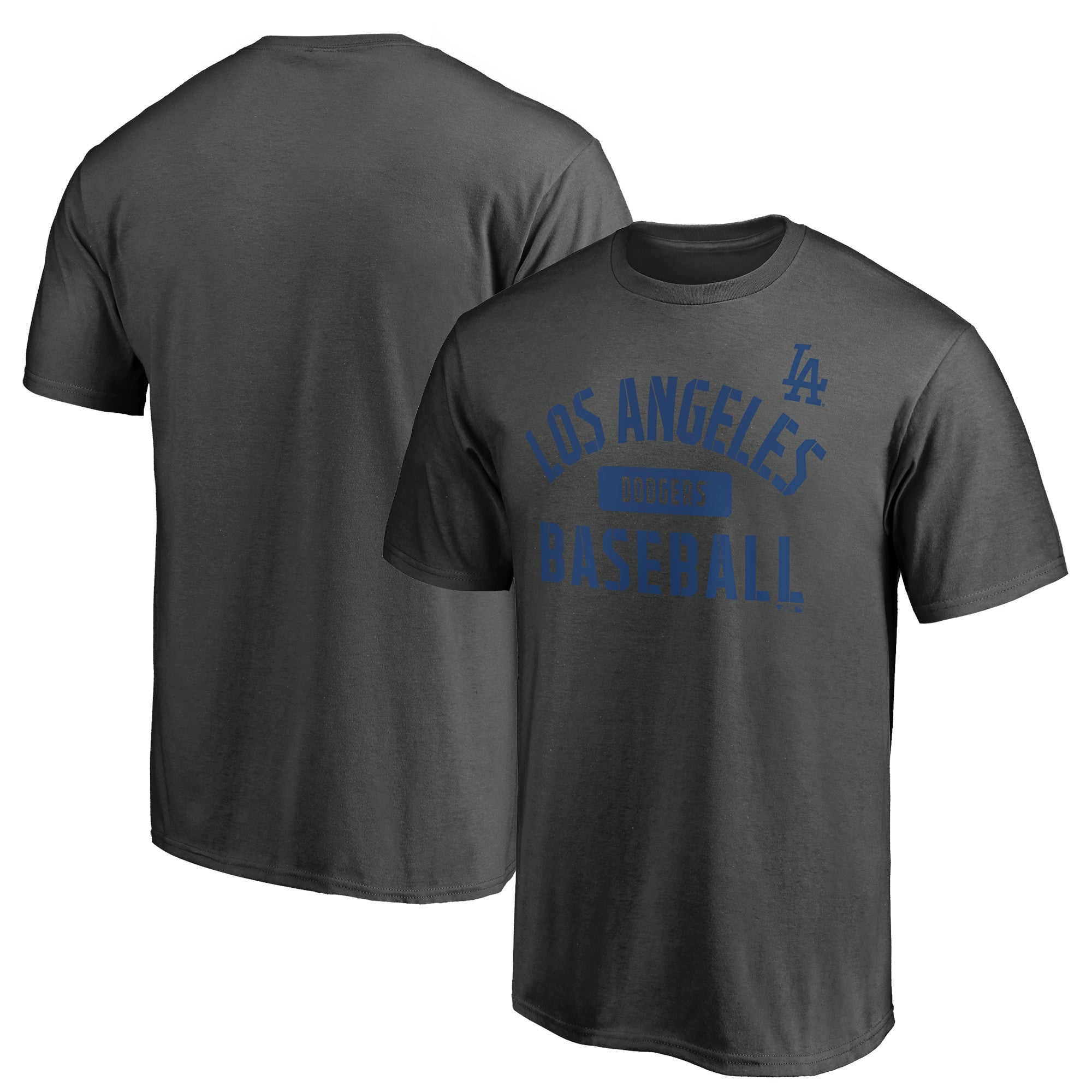 Men's Charcoal Los Angeles Dodgers Team Primary Pill T-Shirt