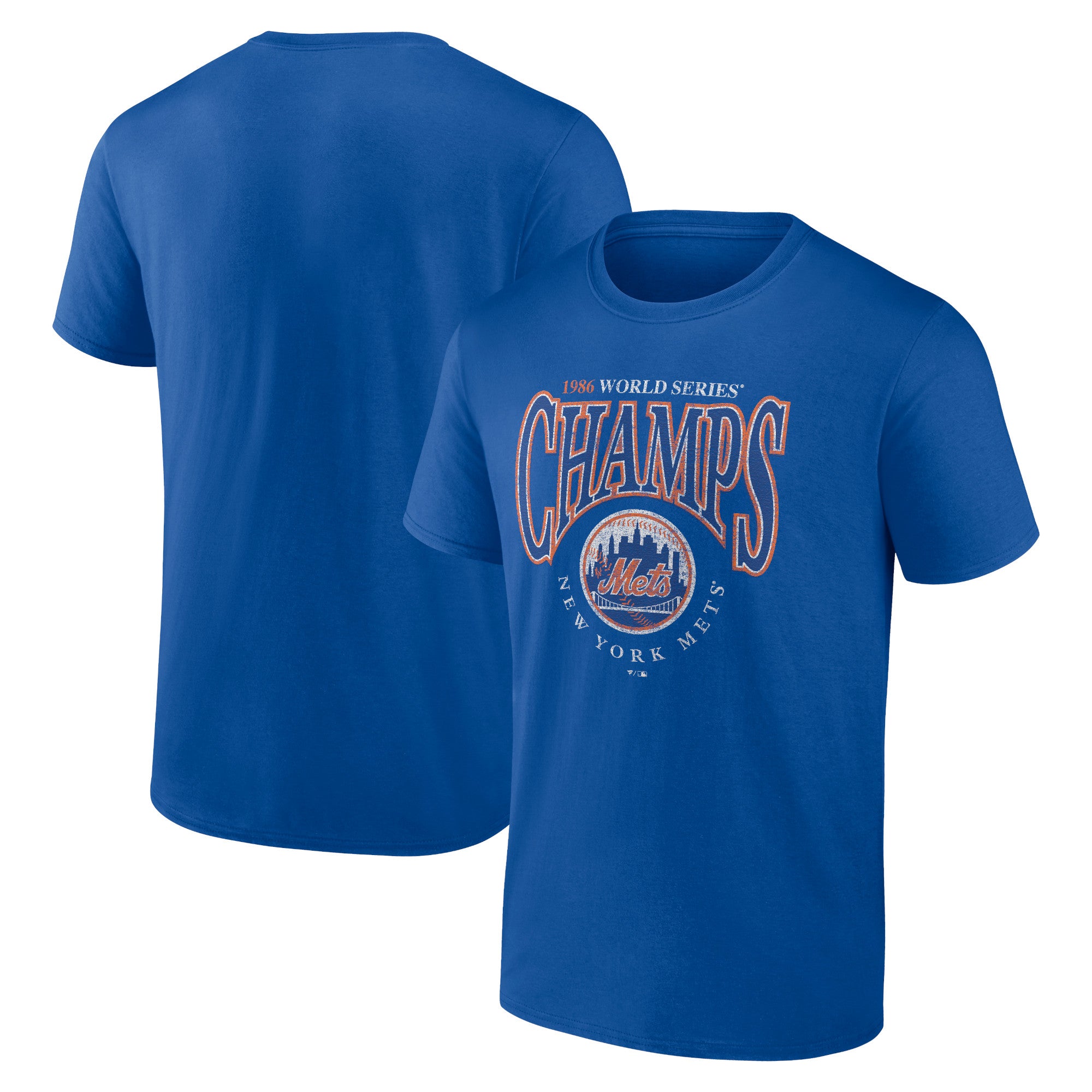 Men's Royal New York Mets Team Charge The Mound T-Shirt