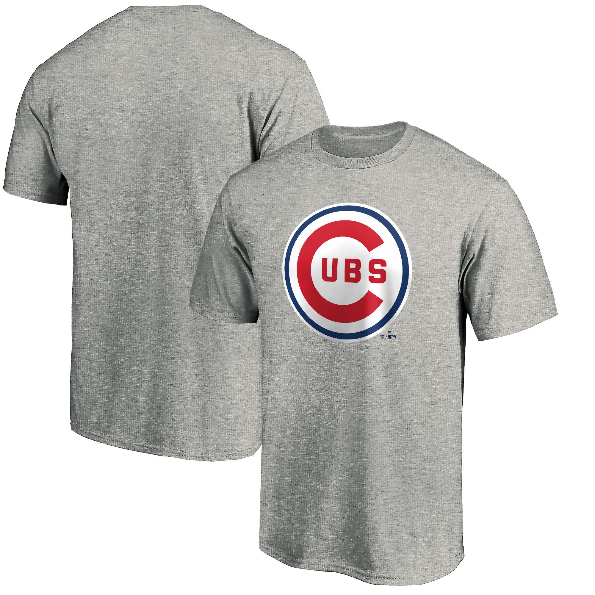 Men's Heather Gray Chicago Cubs Cooperstown Collection Forbes T-Shirt