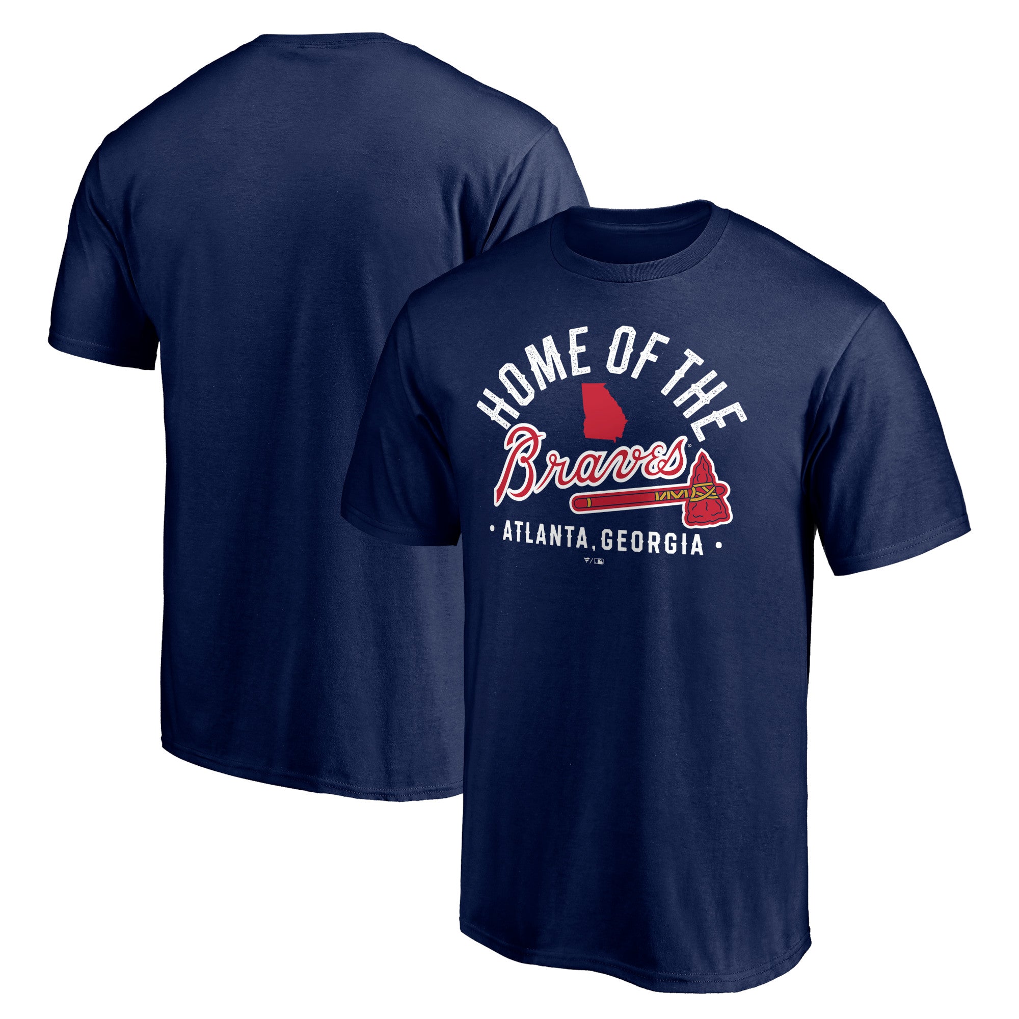 Men's Navy Atlanta Braves Hometown Collection Home of the Braves T-Shirt