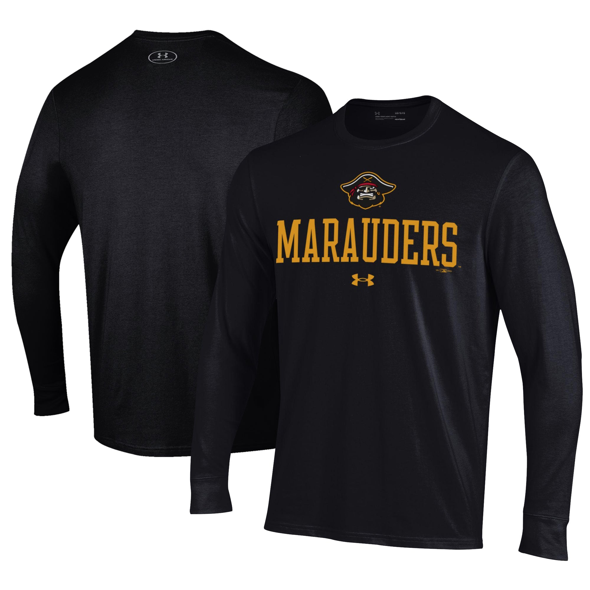 Men's Under Armour Black Bradenton Marauders Performance Long Sleeve T-Shirt