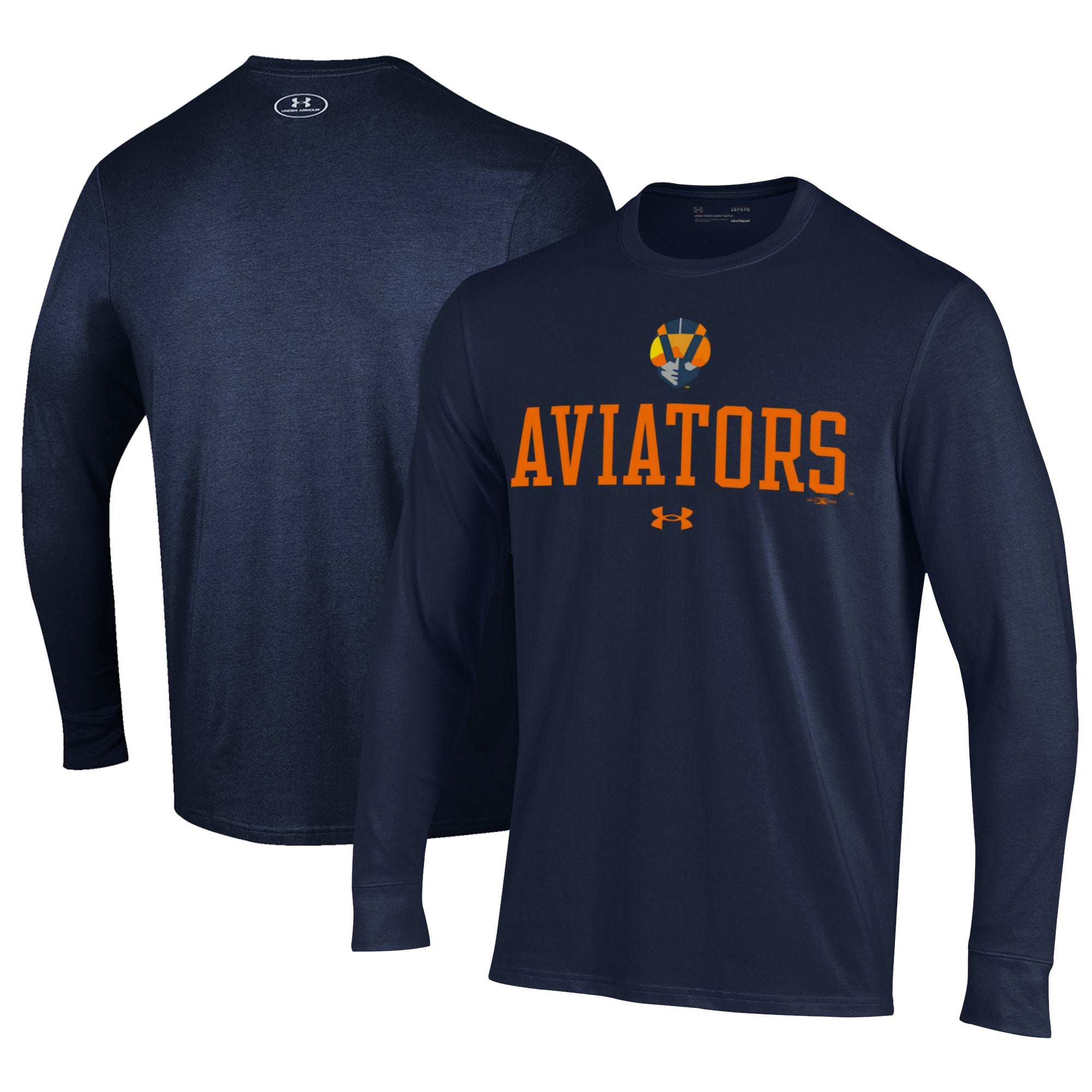 Men's Under Armour Navy Las Vegas Aviators Performance Long Sleeve T-Shirt