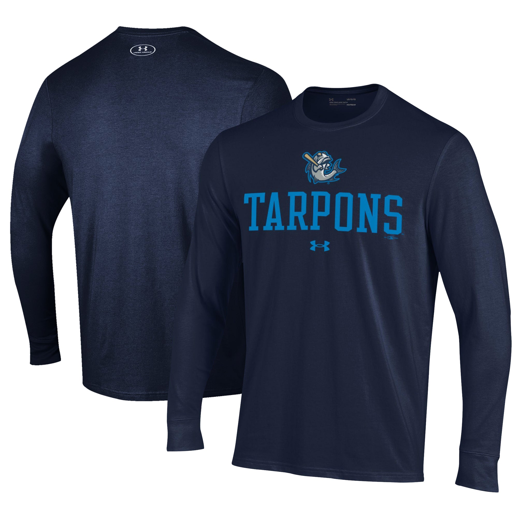Men's Under Armour Navy Tampa Tarpons Performance Long Sleeve T-Shirt