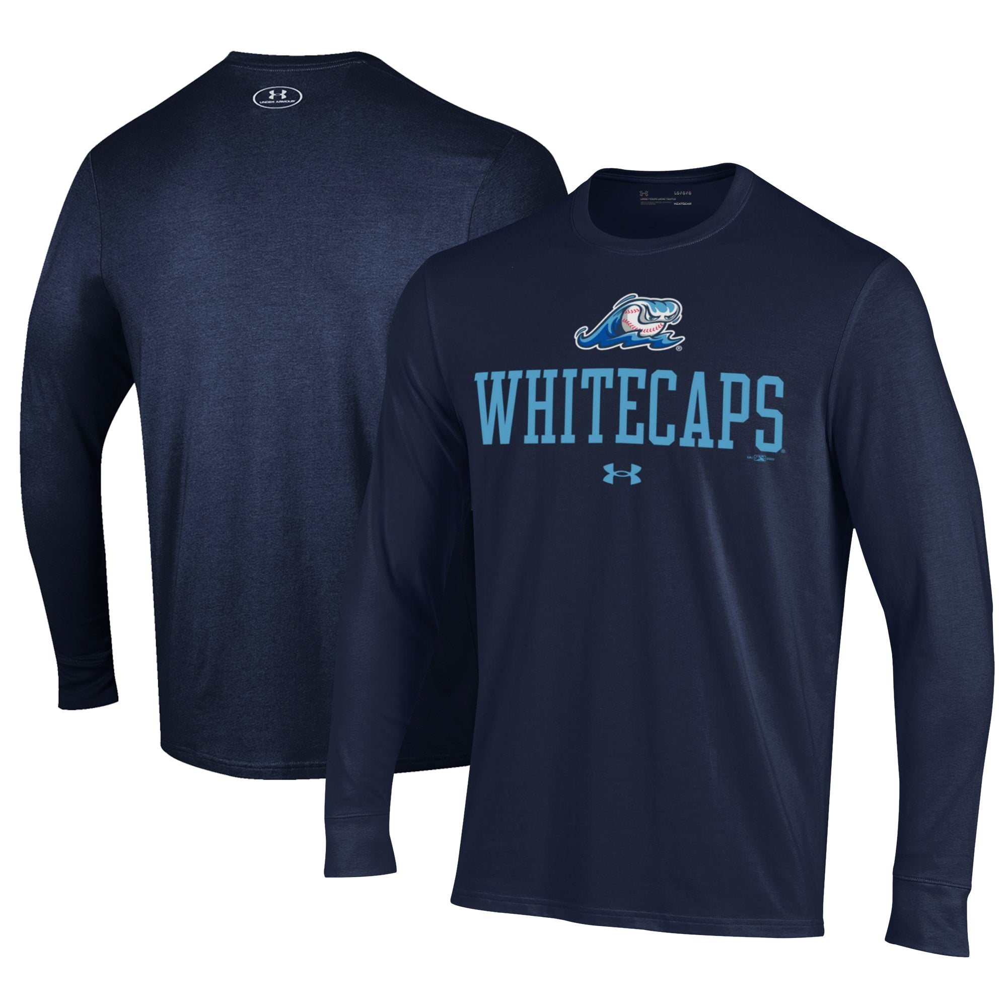 Men's Under Armour Navy West Michigan Whitecaps Performance Long Sleeve T-Shirt