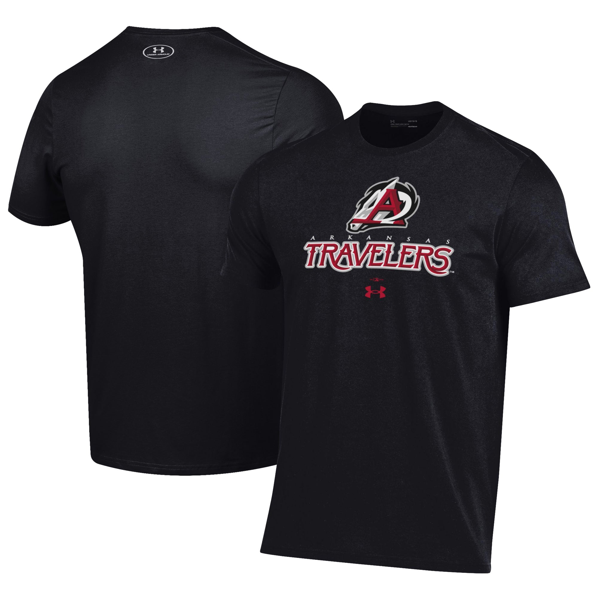 Men's Under Armour Black Arkansas Travelers Performance T-Shirt
