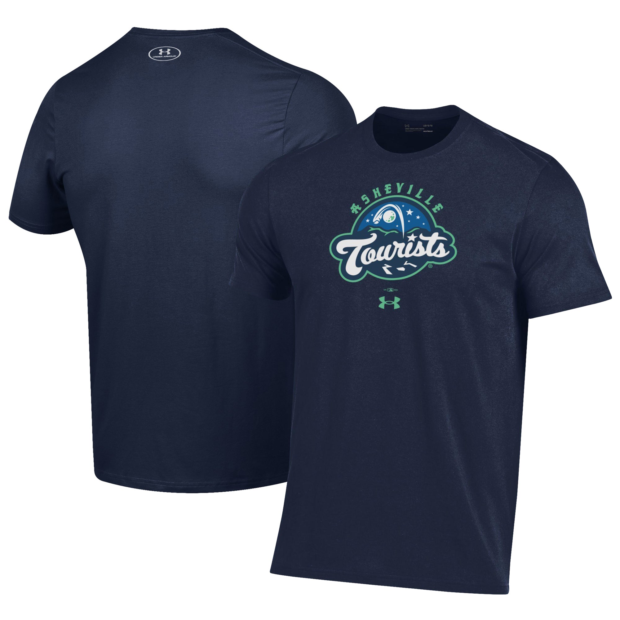 Men's Under Armour Navy Asheville Tourists Performance T-Shirt