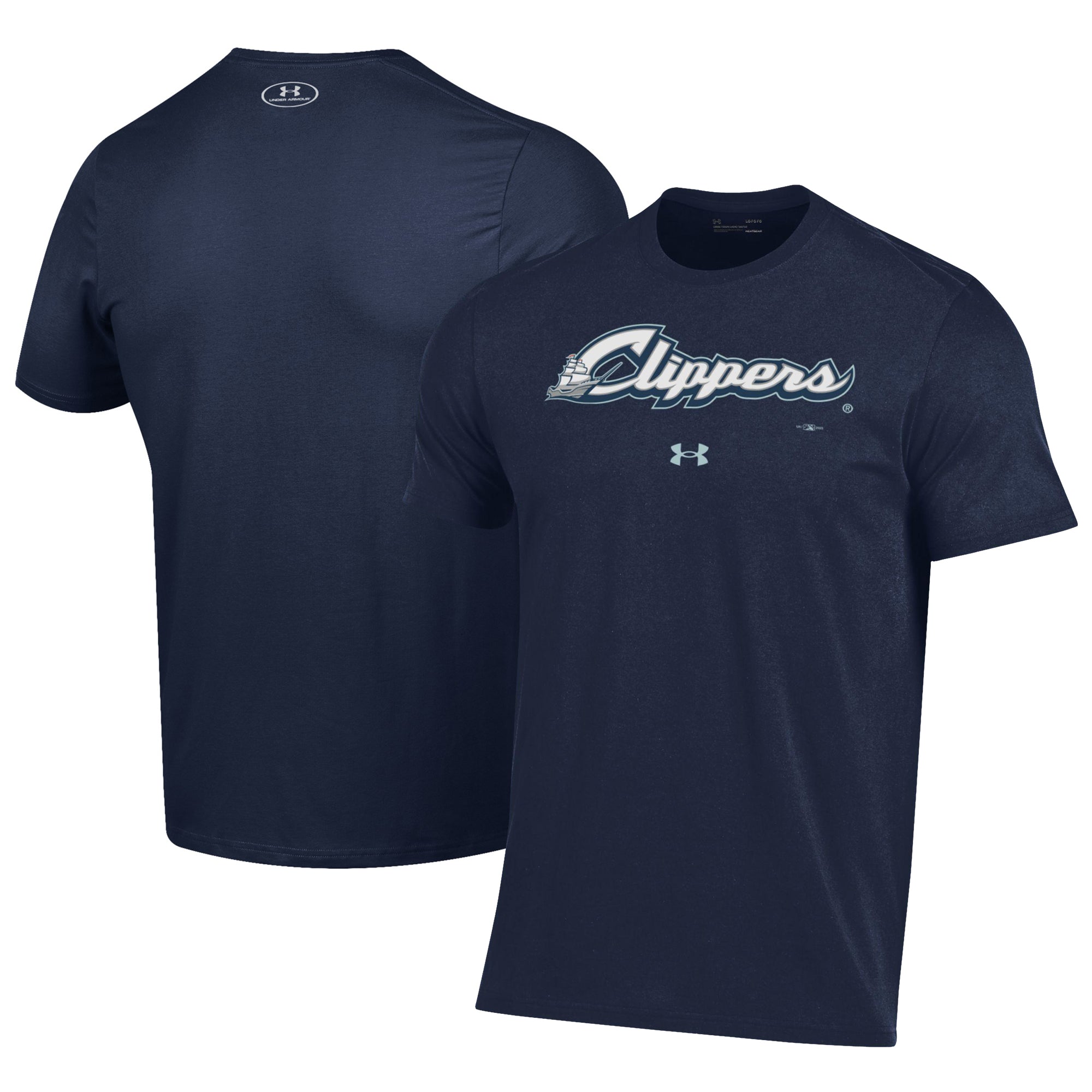 Men's Under Armour Navy Columbus Clippers Performance T-Shirt