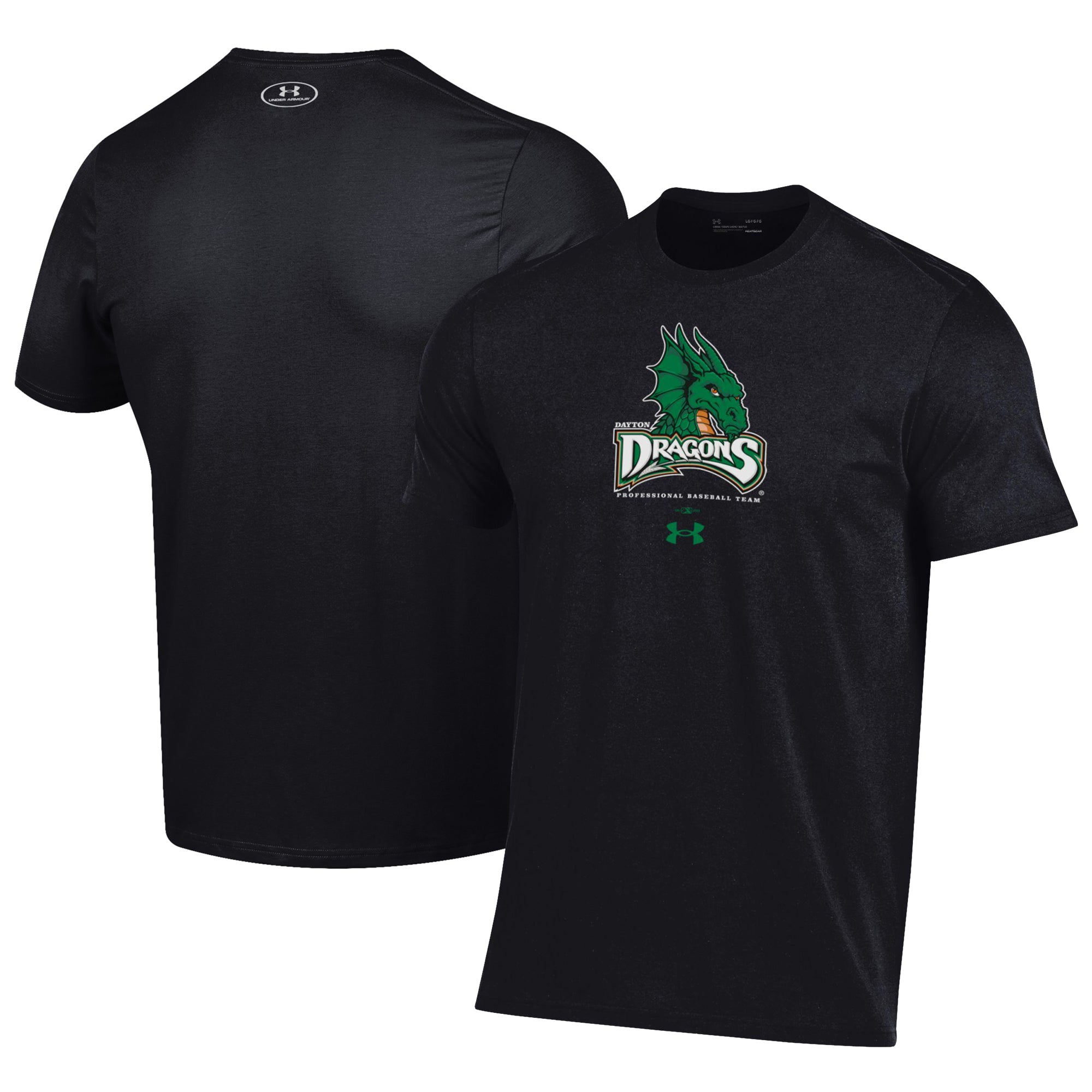 Men's Under Armour Black Dayton Dragons Performance T-Shirt