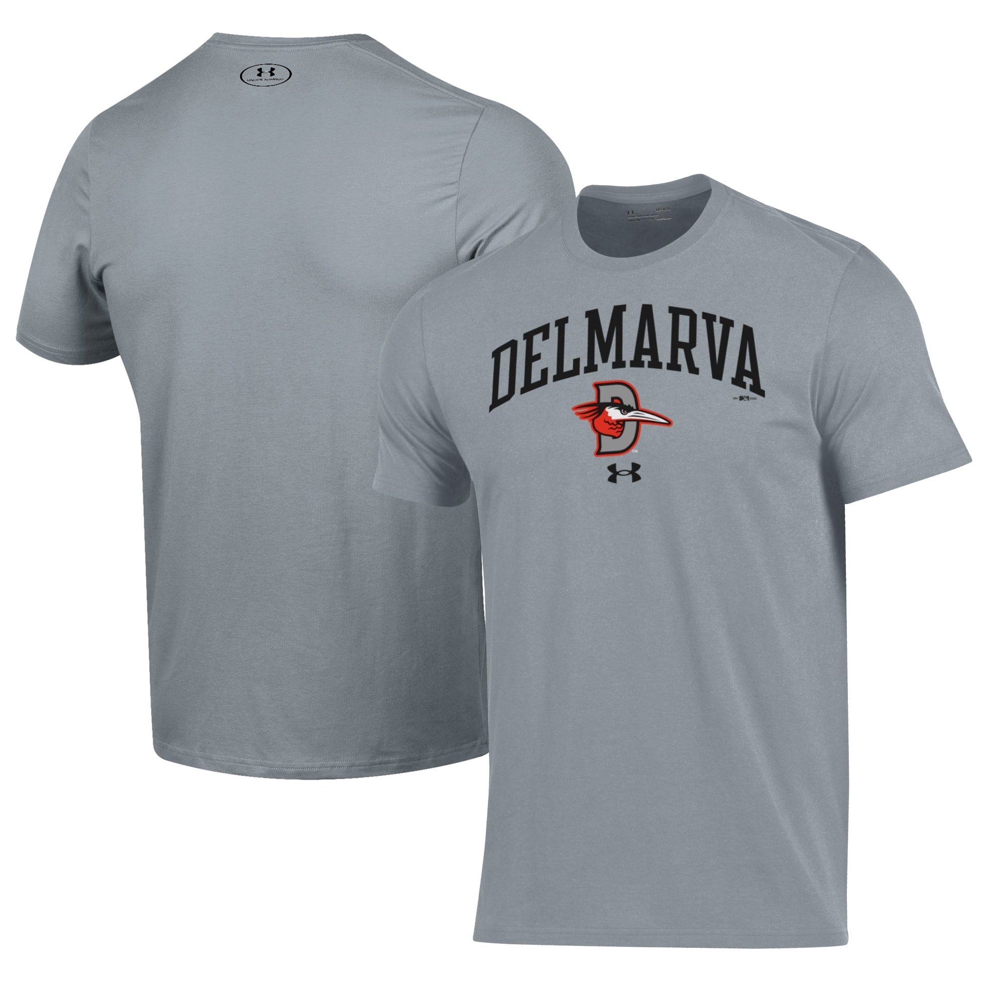 Men's Under Armour Gray Delmarva Shorebirds Performance T-Shirt