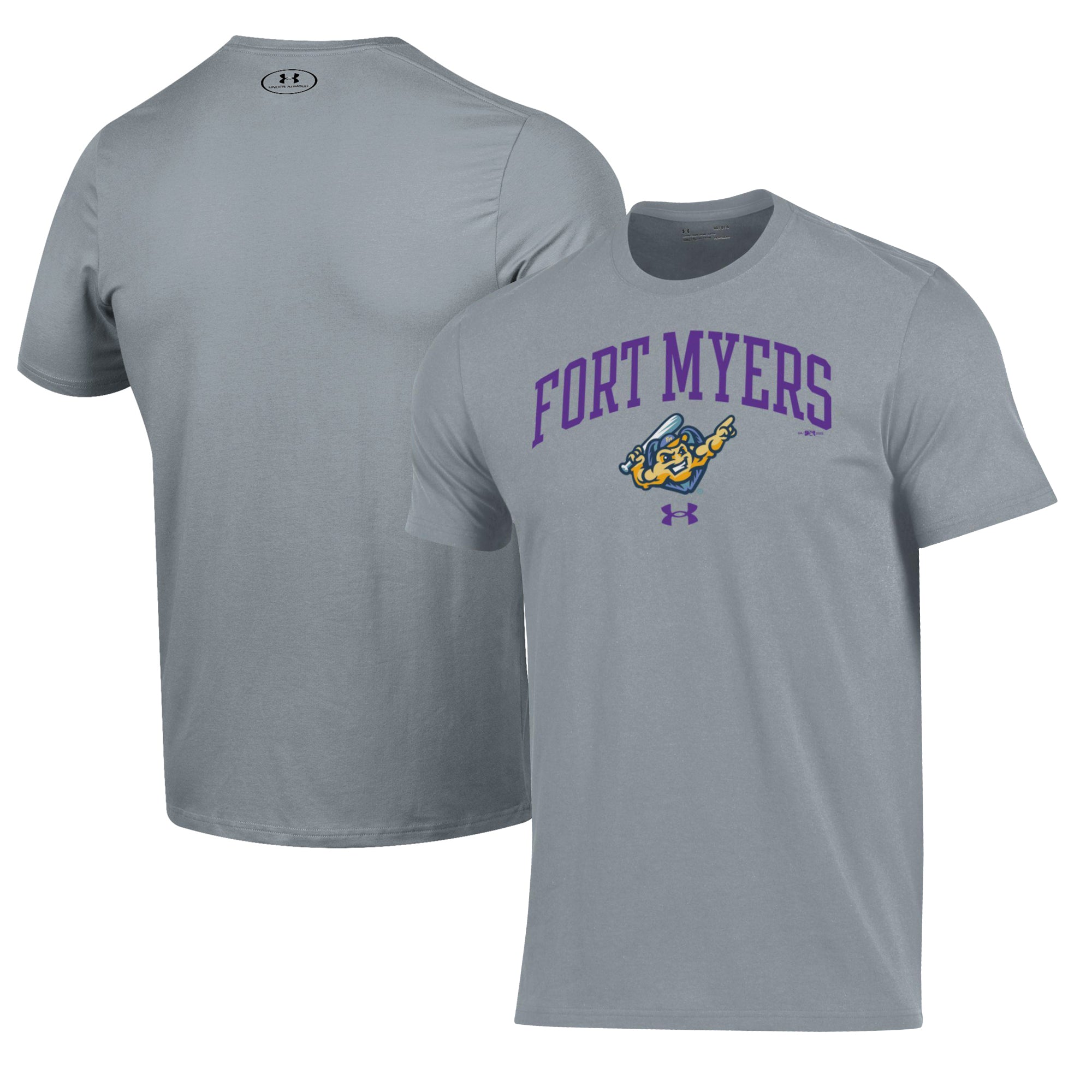 Men's Under Armour Gray Fort Myers Mighty Mussels Performance T-Shirt