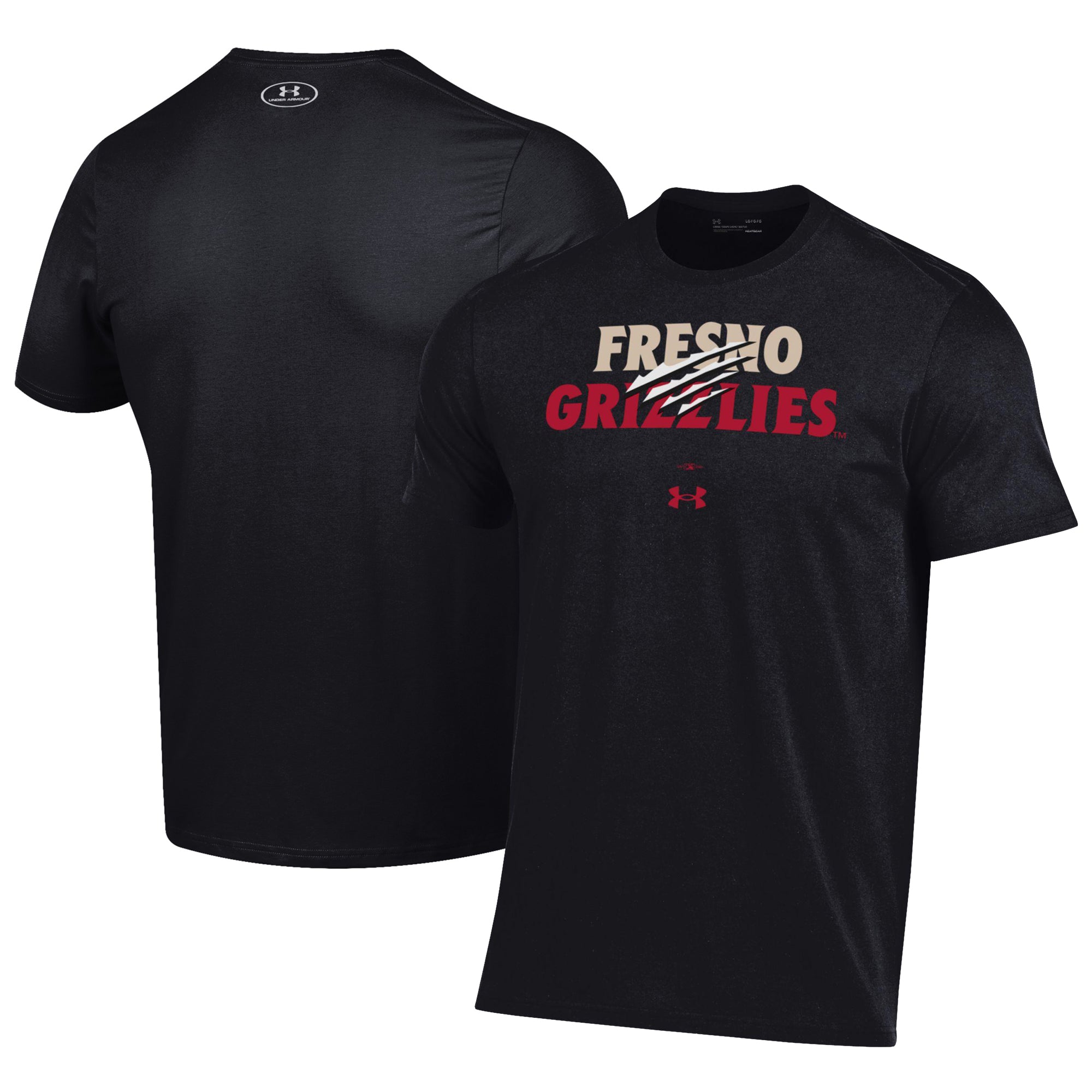 Men's Under Armour Black Fresno Grizzlies Performance T-Shirt