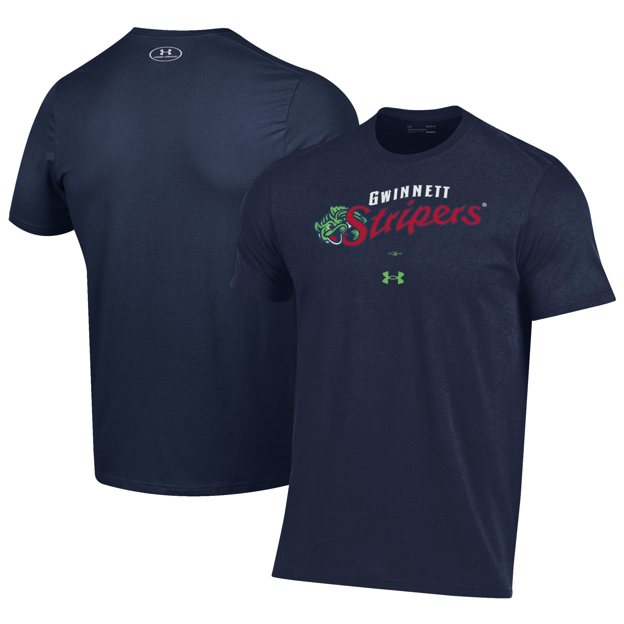 Men's Under Armour Navy Gwinnett Stripers Performance T-Shirt