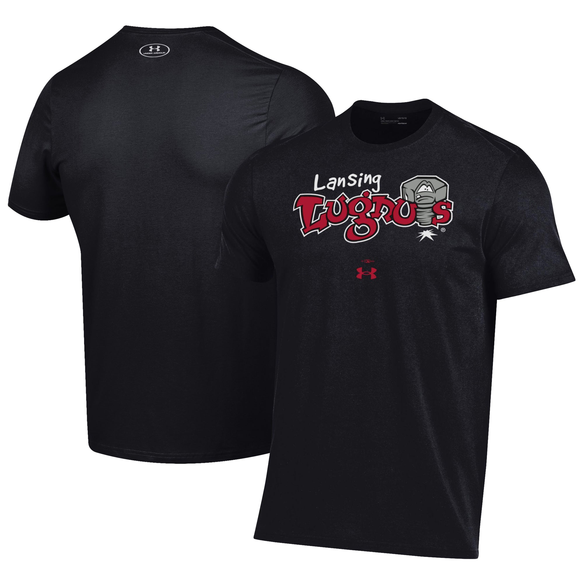 Men's Under Armour Black Lansing Lugnuts Performance T-Shirt
