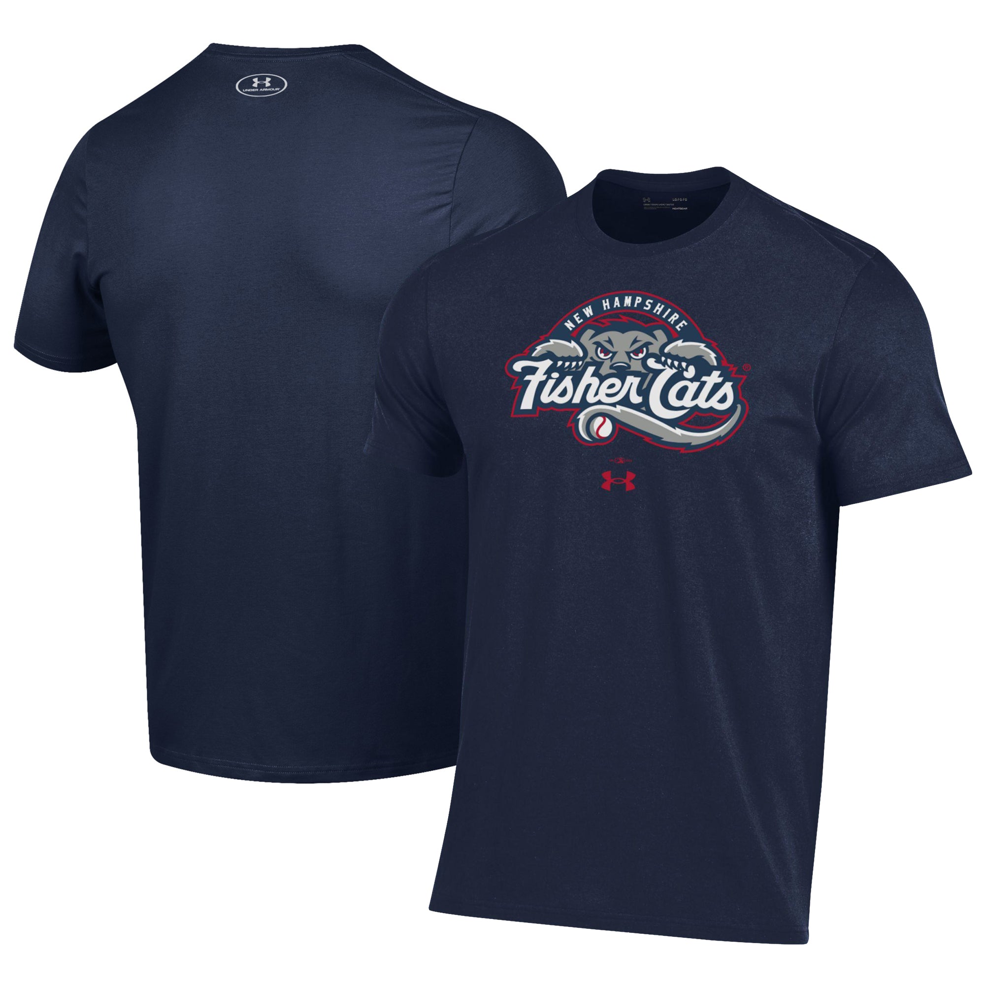 Men's Under Armour Navy New Hampshire Fisher Cats Performance T-Shirt