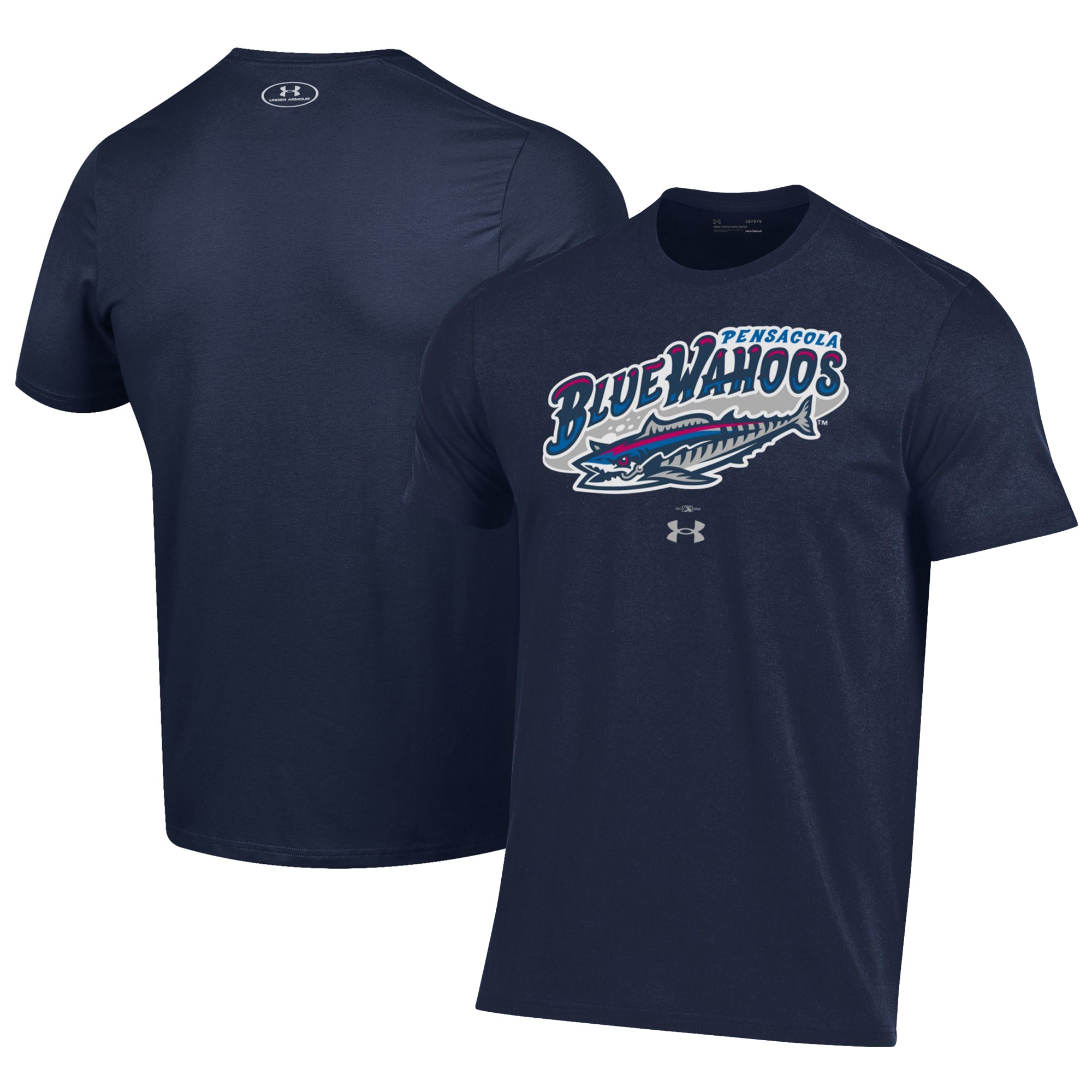 Men's Under Armour Navy Pensacola Blue Wahoos Performance T-Shirt