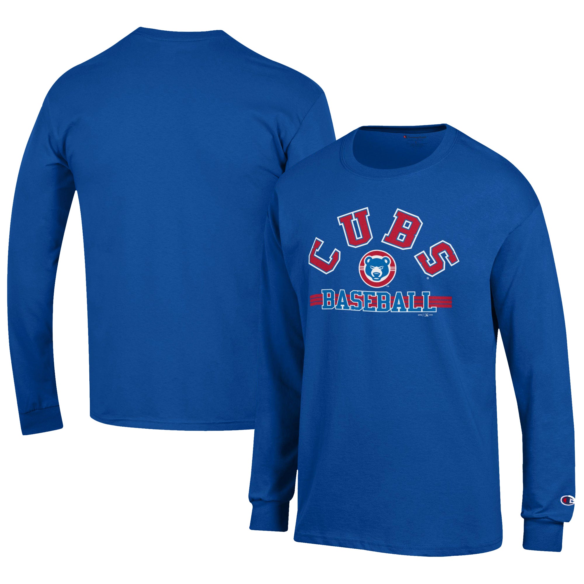 Men's Champion Royal South Bend Cubs Jersey Long Sleeve T-Shirt