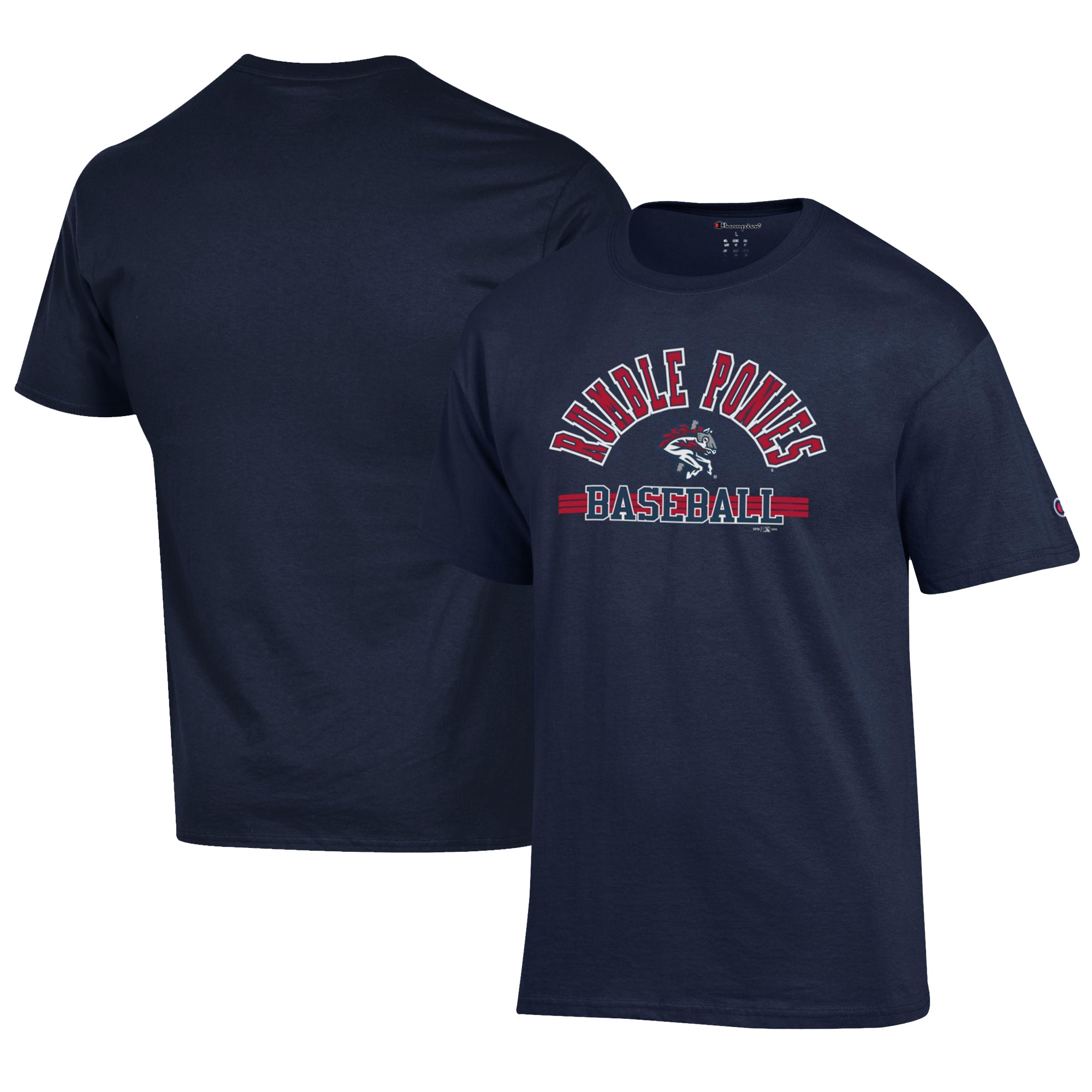 Men's Champion Navy Binghamton Rumble Ponies Jersey T-Shirt