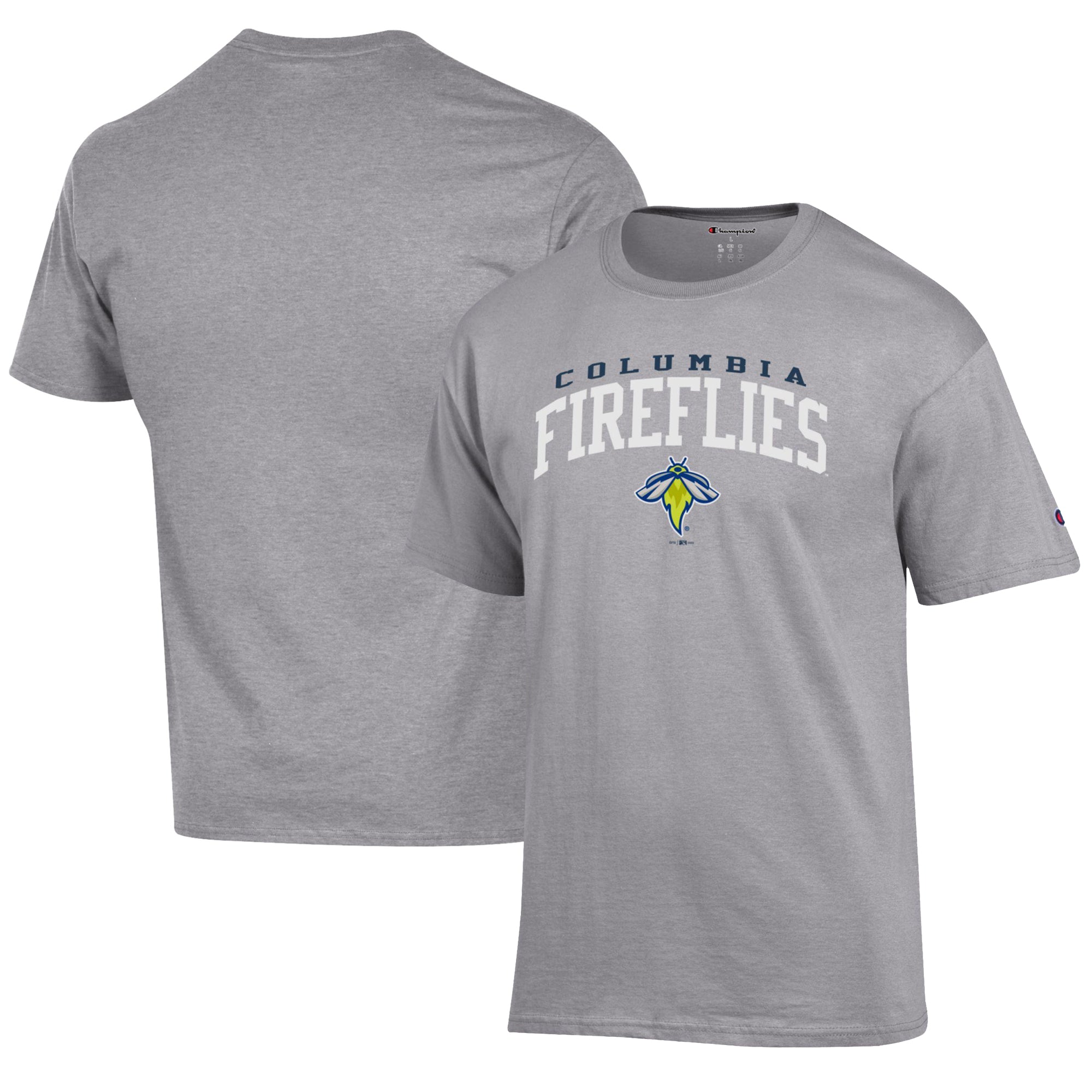 Men's Champion Gray Columbia Fireflies Jersey T-Shirt