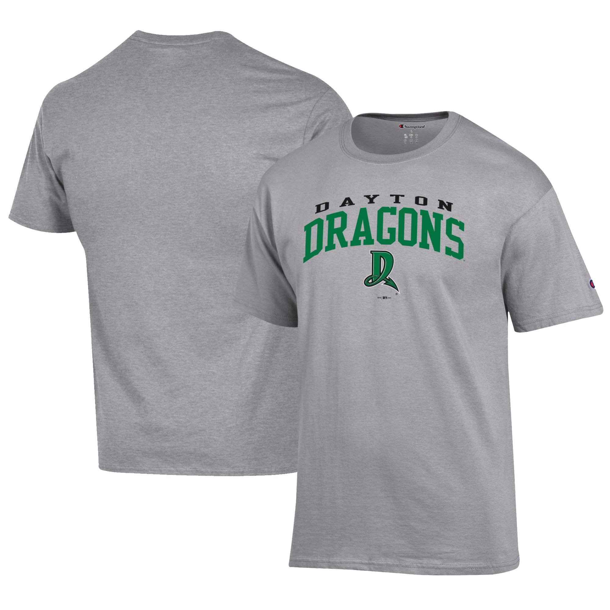 Men's Champion Gray Dayton Dragons Jersey T-Shirt