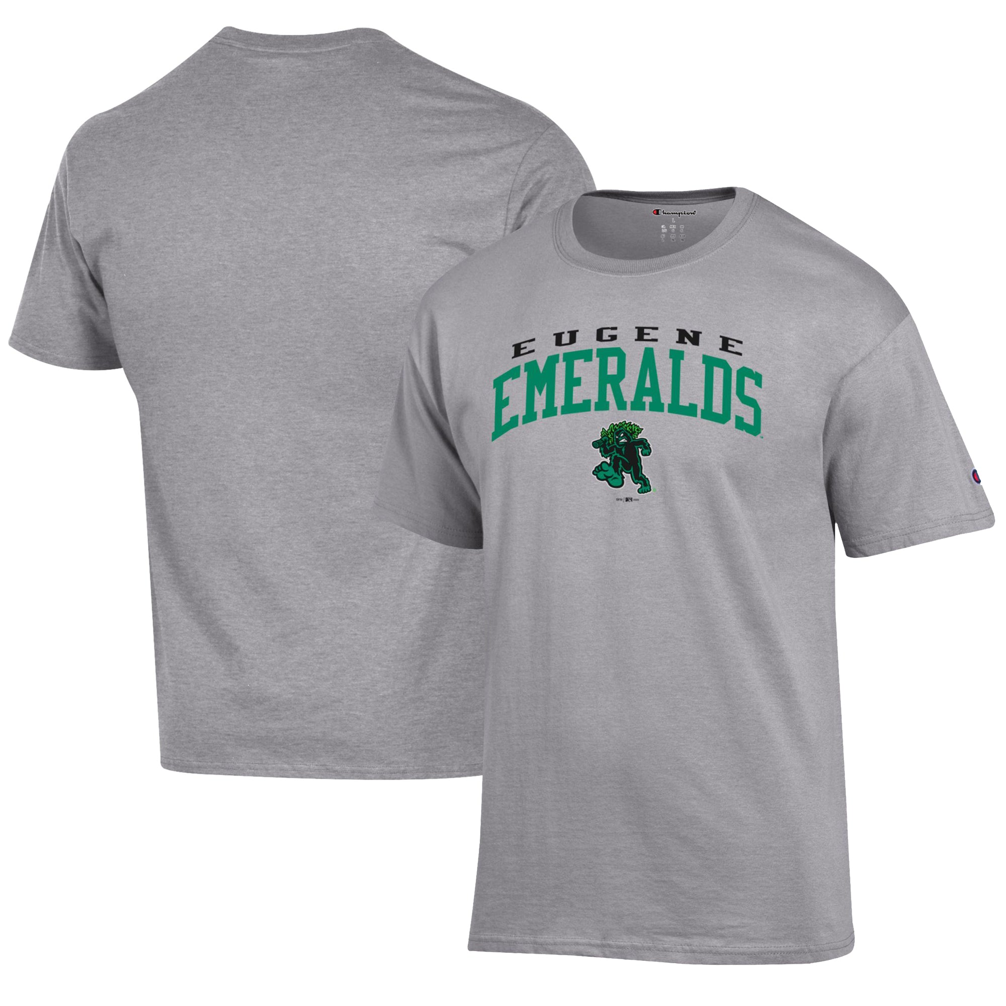 Men's Champion Gray Eugene Emeralds Jersey T-Shirt