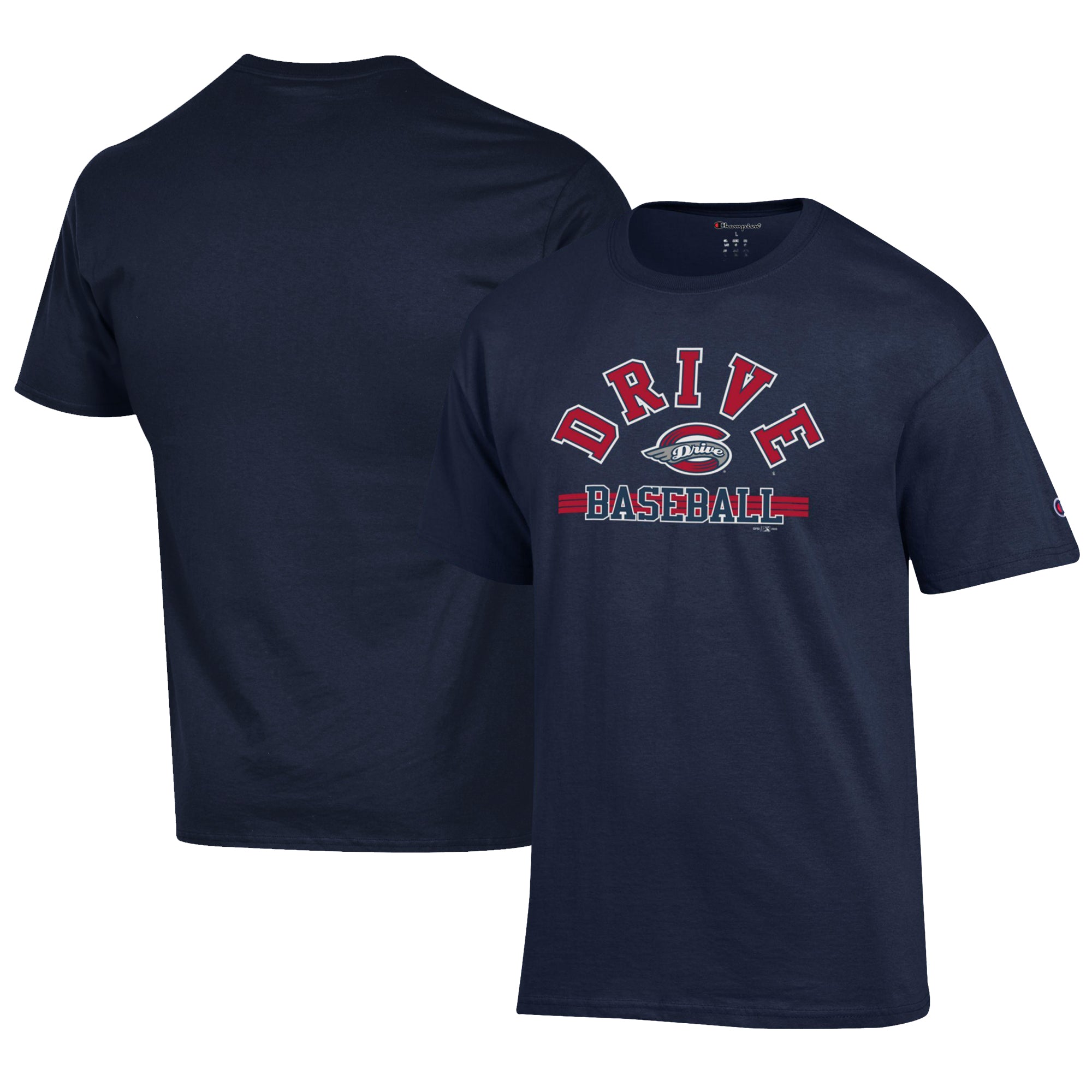 Men's Champion Navy Greenville Drive Jersey T-Shirt