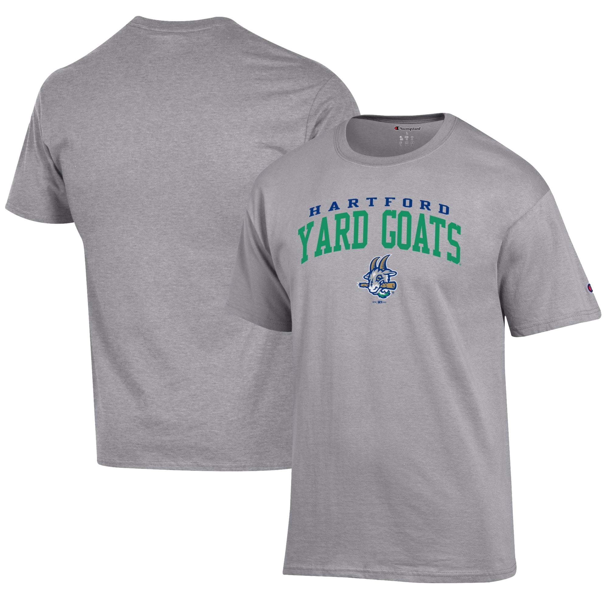 Men's Champion Gray Hartford Yard Goats Jersey T-Shirt