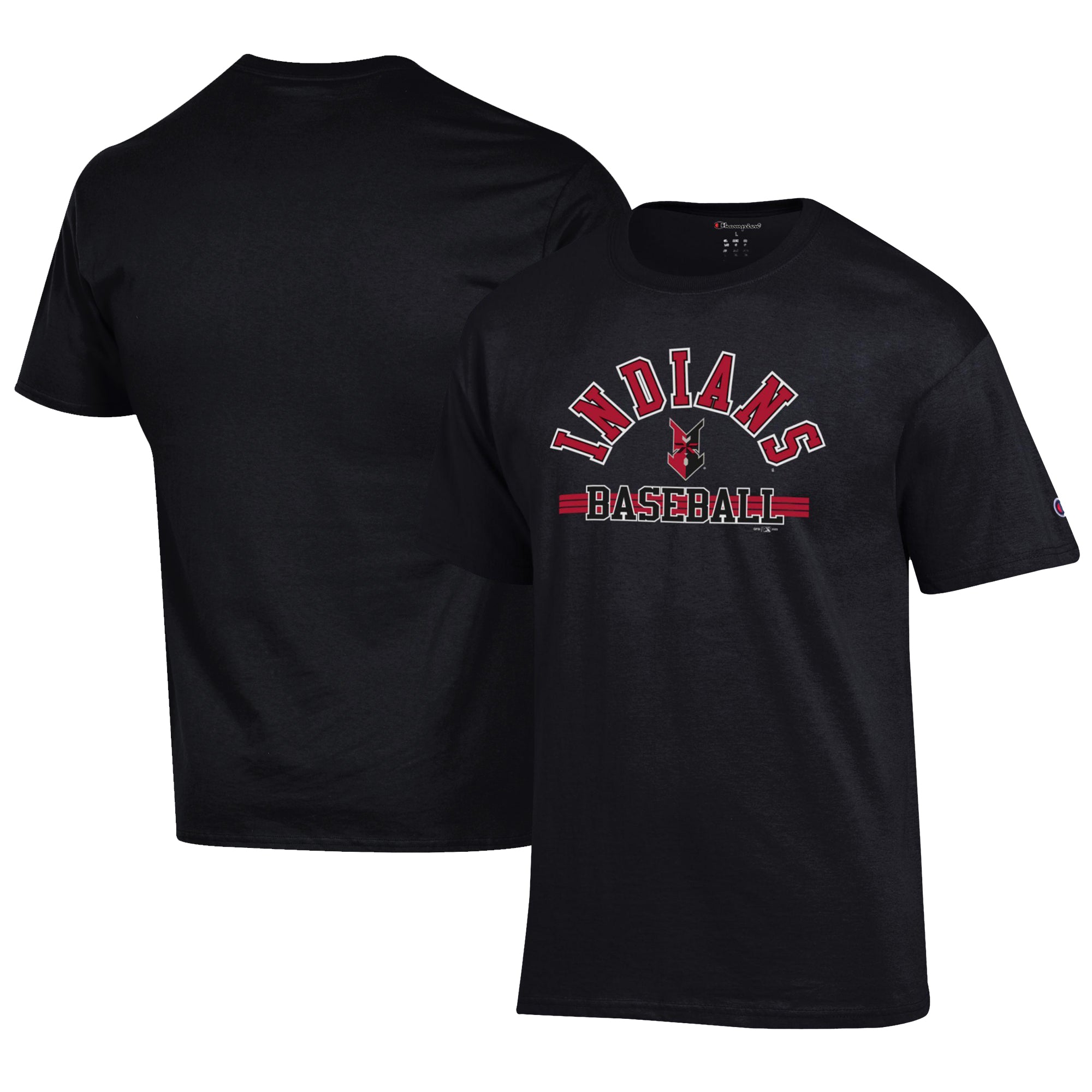 Men's Champion Black Indianapolis Indians Jersey T-Shirt