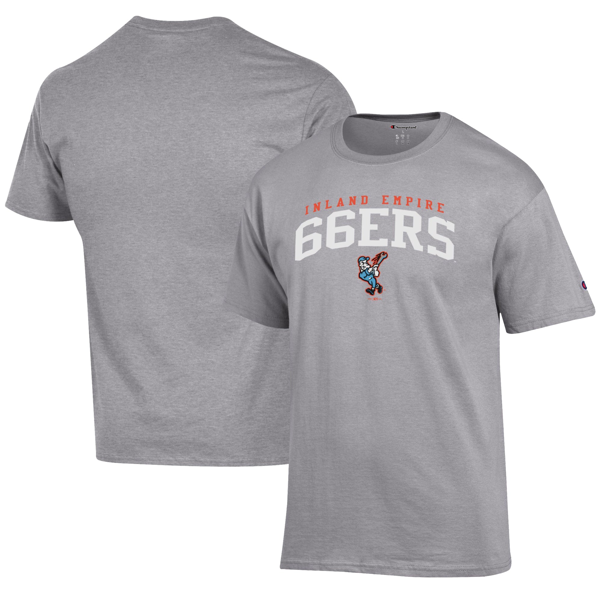 Men's Champion Gray Inland Empire 66ers Jersey T-Shirt