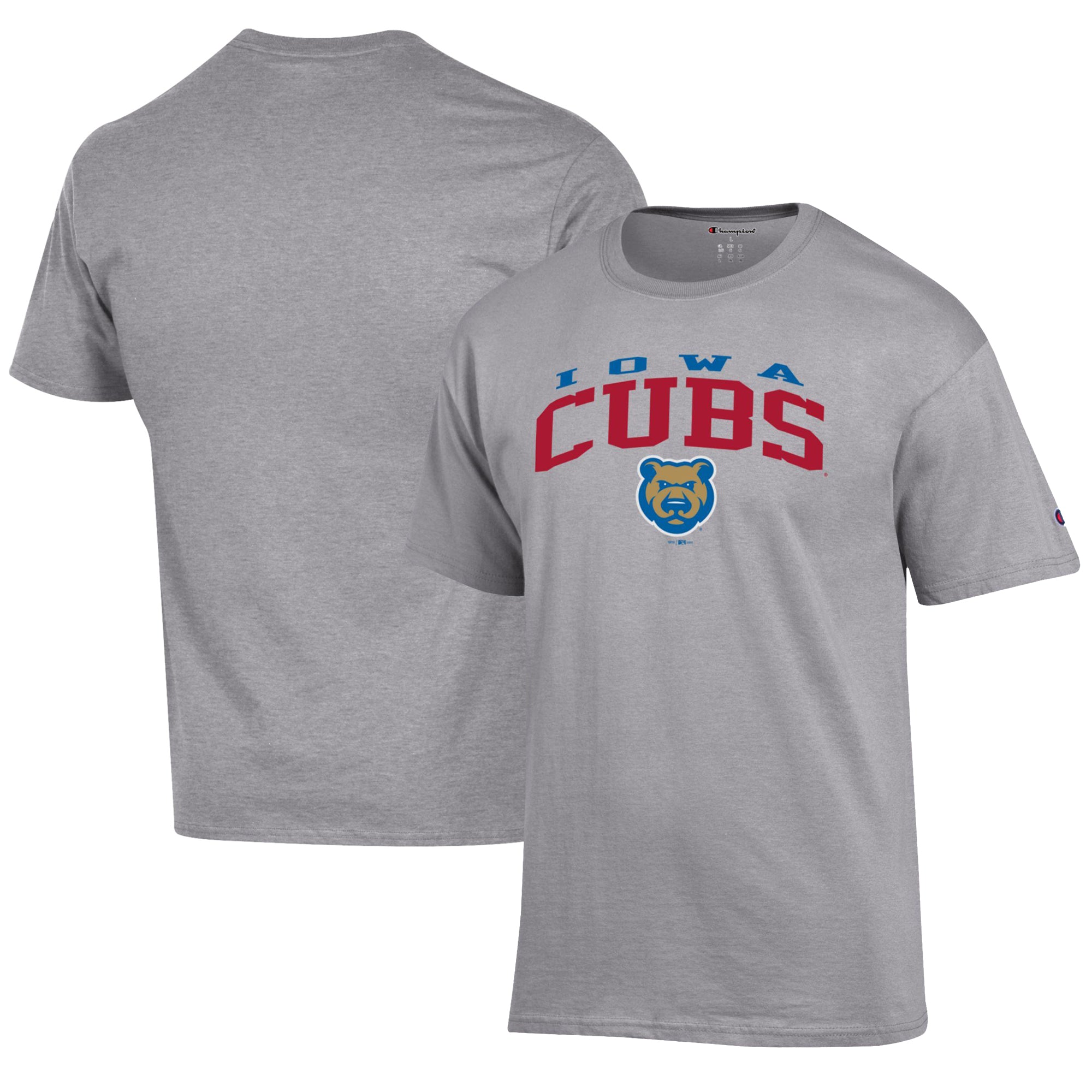 Men's Champion Gray Iowa Cubs Jersey T-Shirt