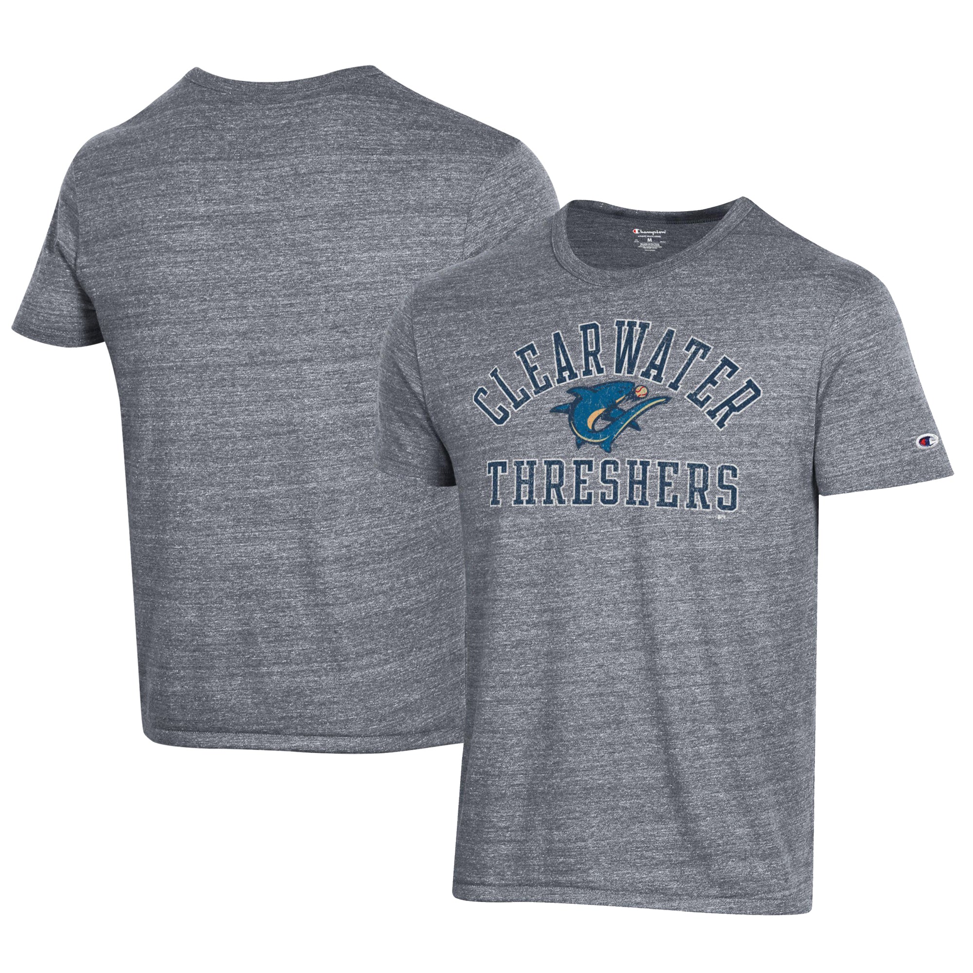 Men's Champion Gray Clearwater Threshers Ultimate Tri-Blend T-Shirt