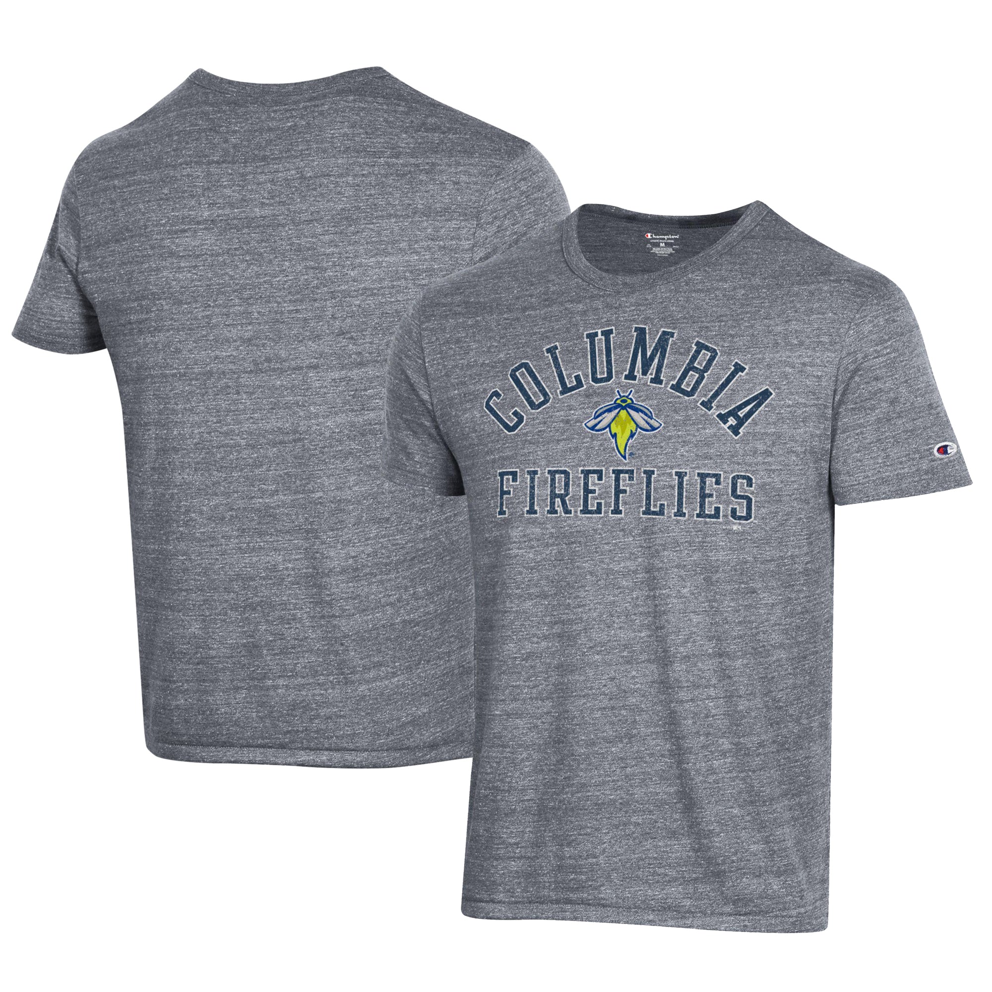 Men's Champion Gray Columbia Fireflies Ultimate Tri-Blend T-Shirt