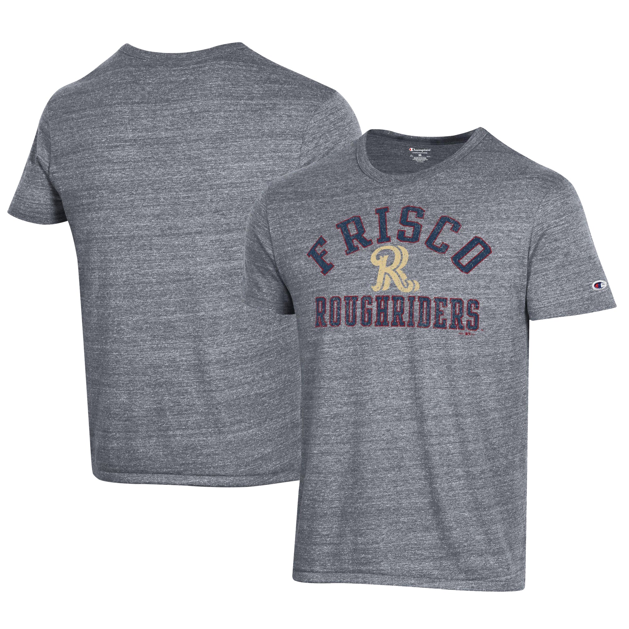Men's Champion Gray Frisco RoughRiders Ultimate Tri-Blend T-Shirt