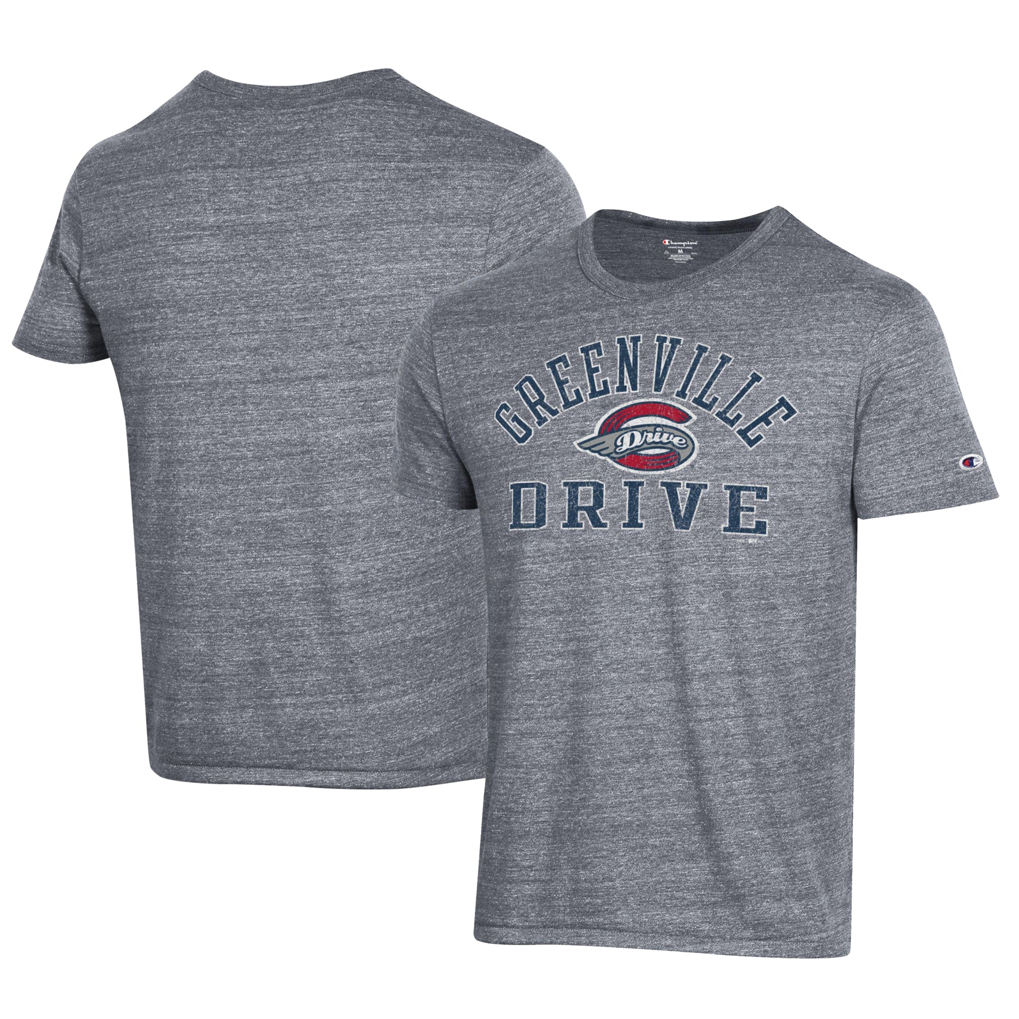 Men's Champion Gray Greenville Drive Ultimate Tri-Blend T-Shirt