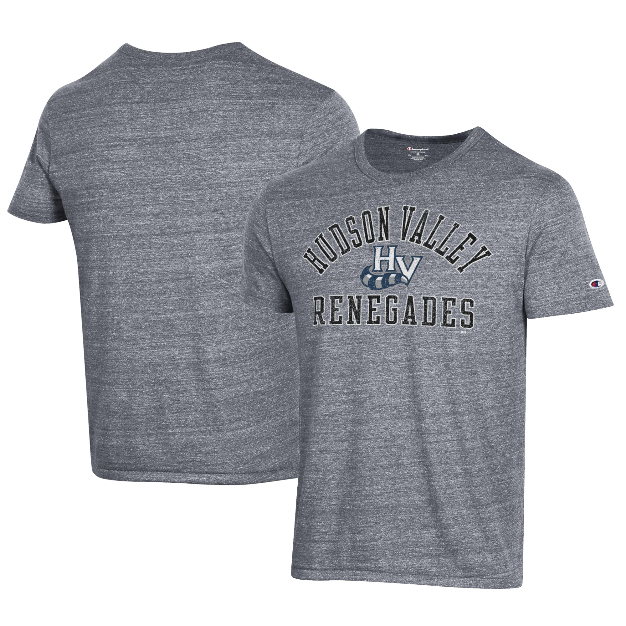Men's Champion Gray Hudson Valley Renegades Ultimate Tri-Blend T-Shirt
