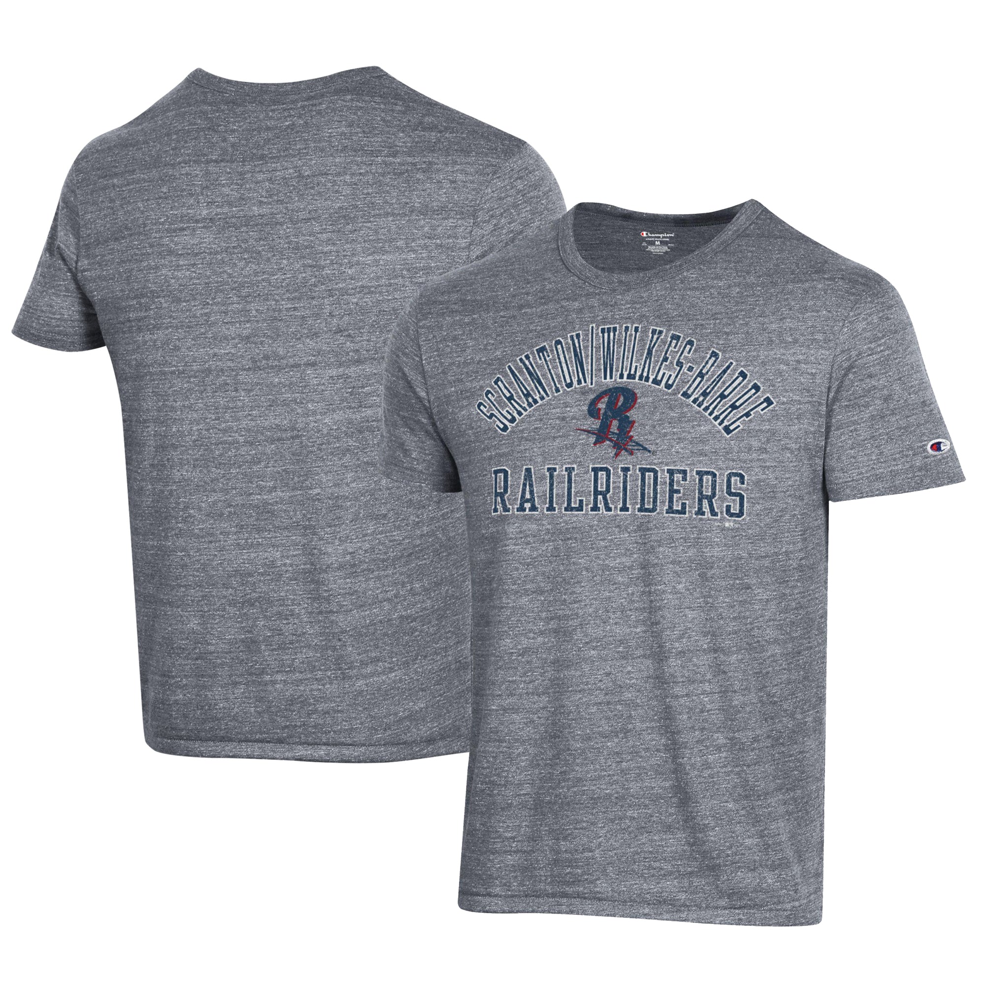 Men's Champion Gray Scranton Wilkes-Barre RailRiders Ultimate Tri-Blend T-Shirt