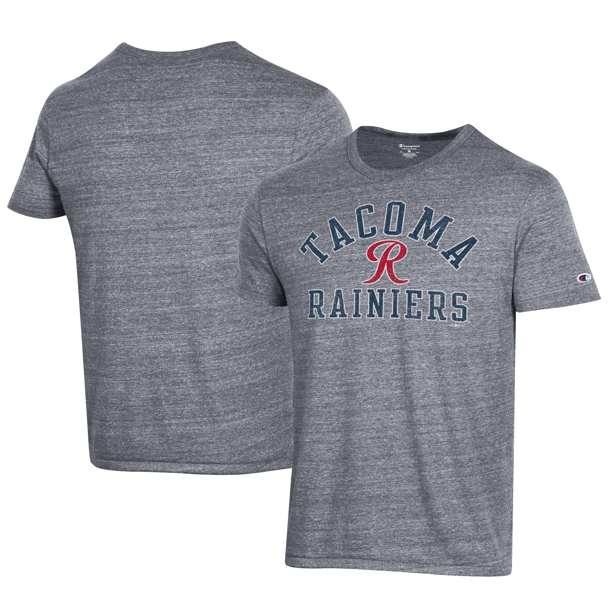 Men's Champion Gray Tacoma Rainiers Ultimate Tri-Blend T-Shirt