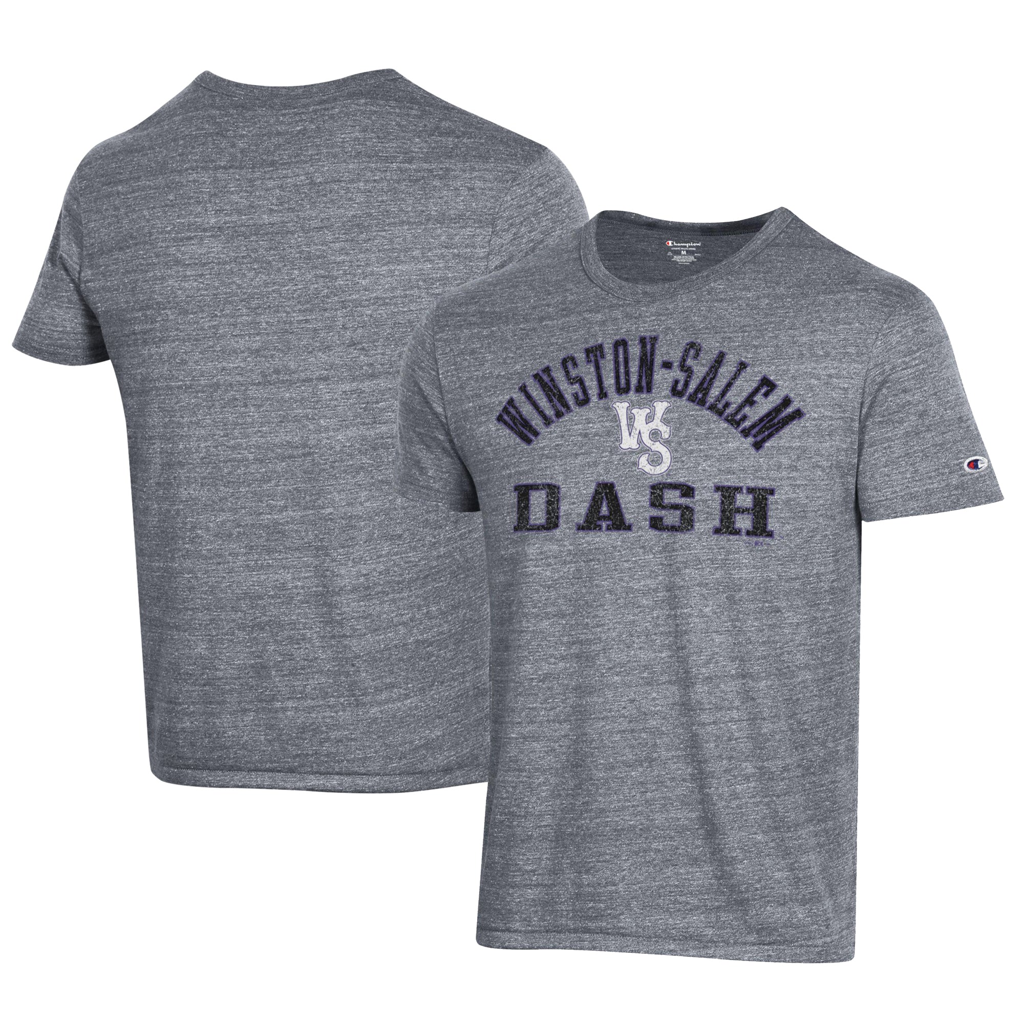 Men's Champion Gray Winston-Salem Dash Ultimate Tri-Blend T-Shirt