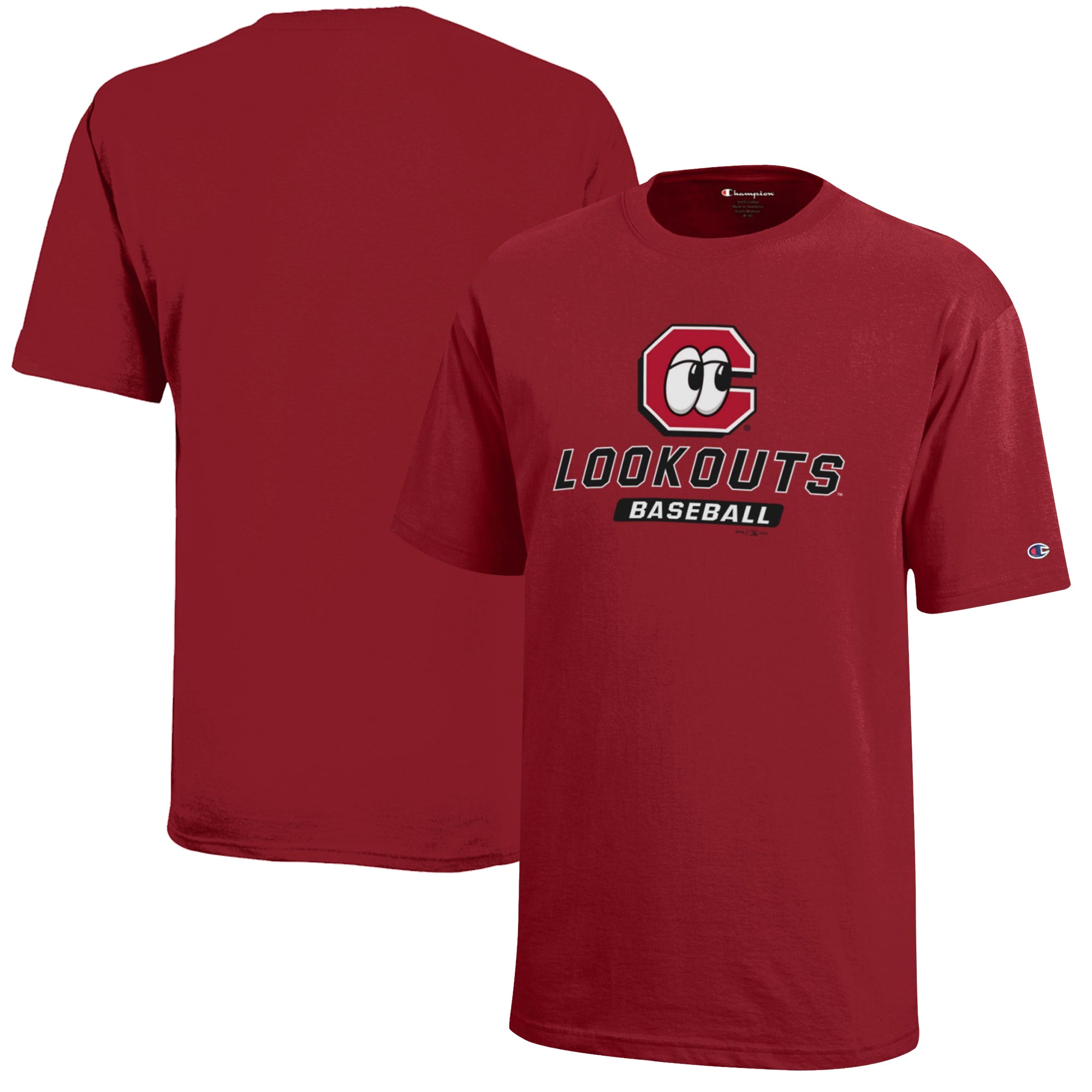 Youth Champion Red Chattanooga Lookouts Jersey T-Shirt