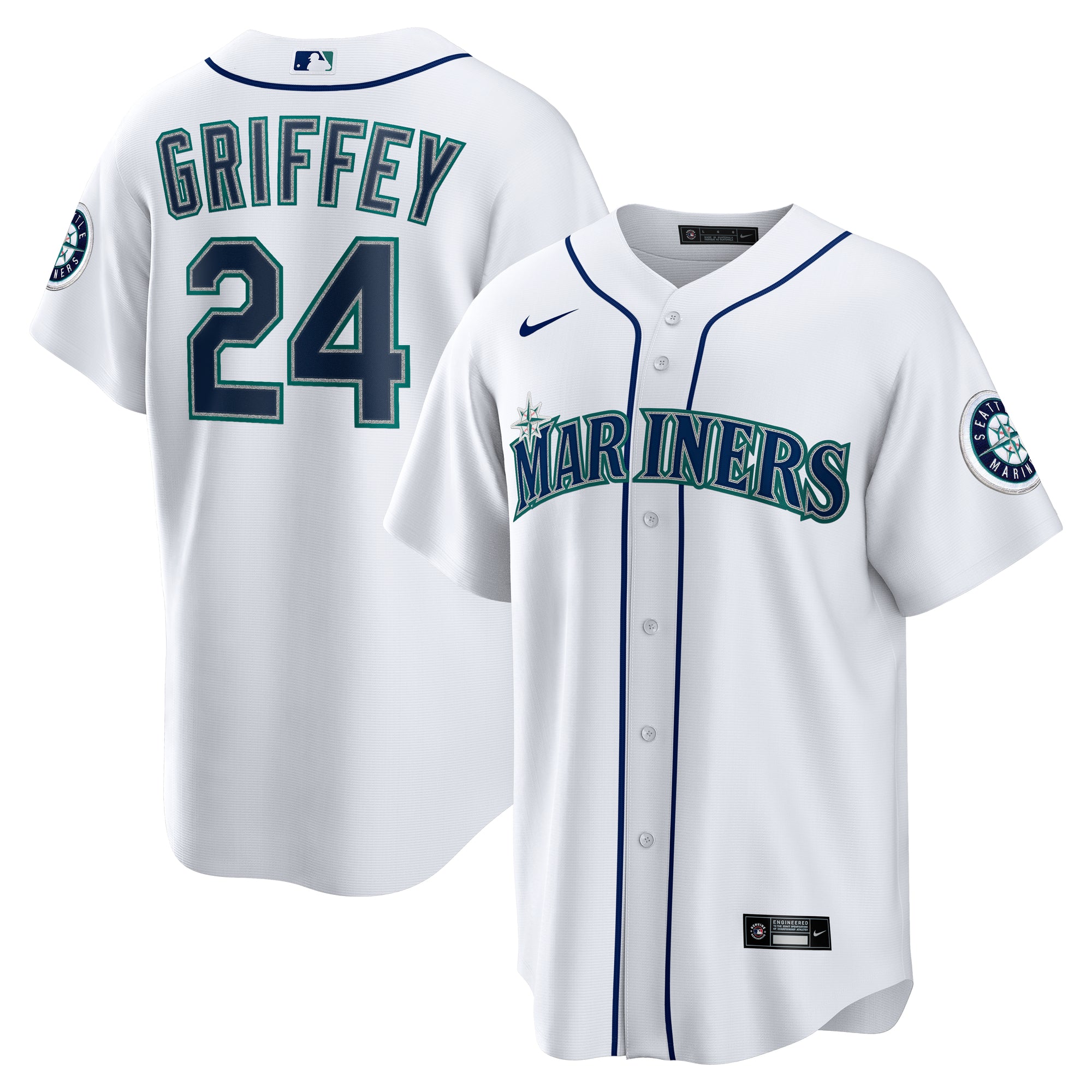 Men's Nike Ken Griffey Jr. White Seattle Mariners Home Replica Jersey