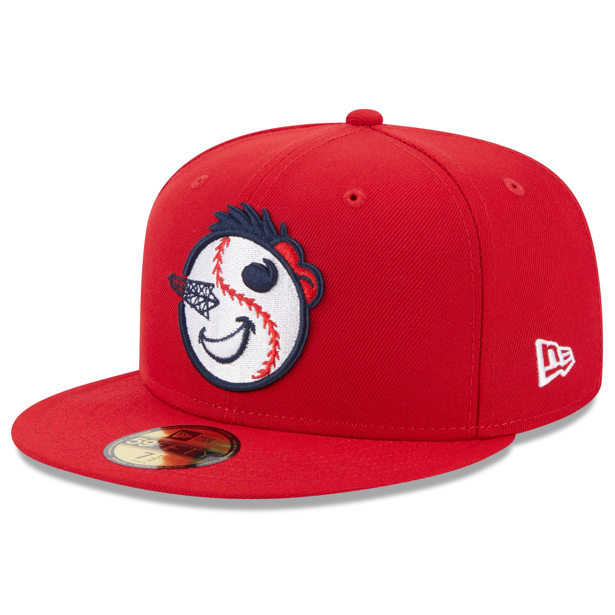 Men's New Era Red Tulsa Drillers Authentic Collection Alternate Logo 59FIFTY Fitted Hat